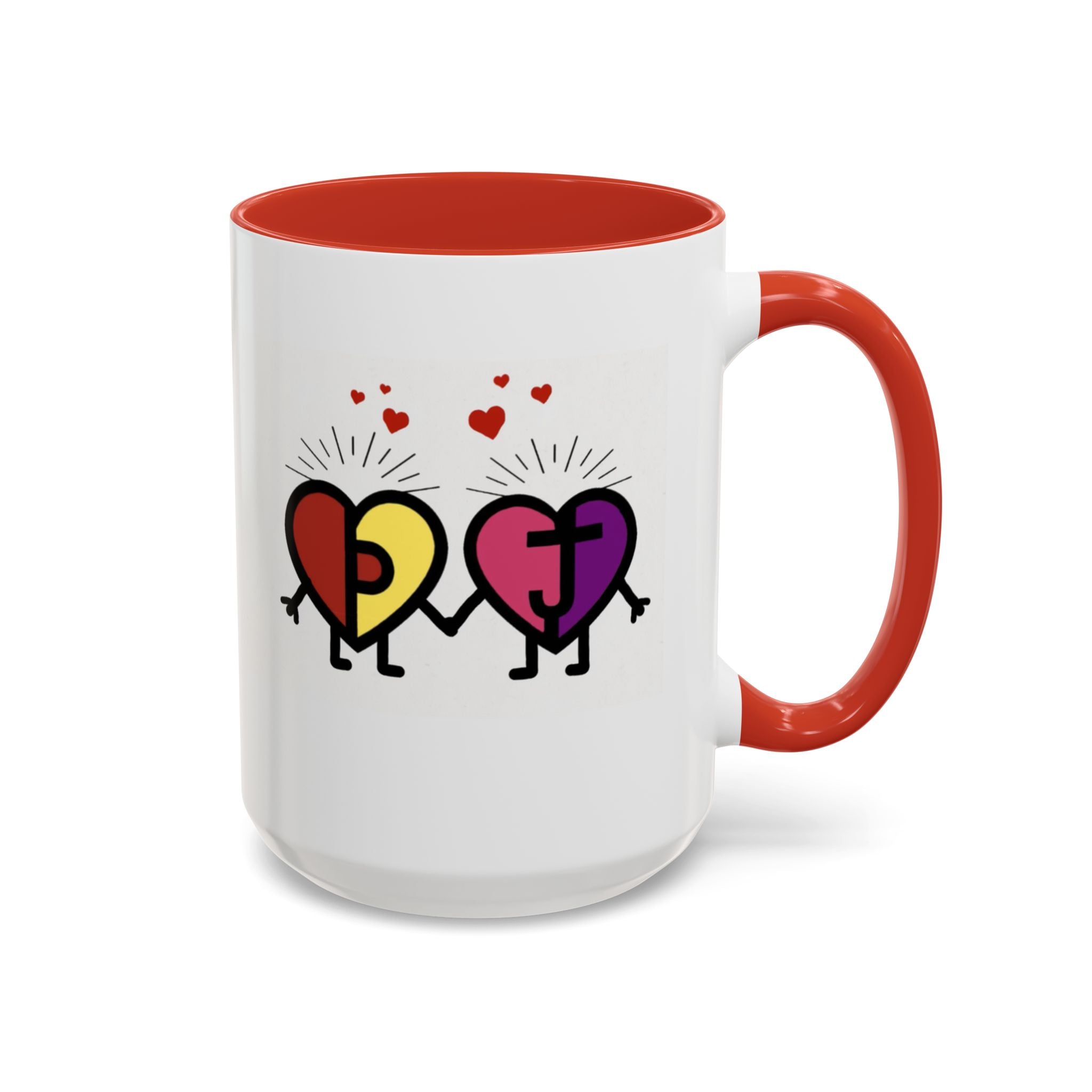 PJ & Joy Passionoy Mascots Accent Coffee Mug (11, 15oz)