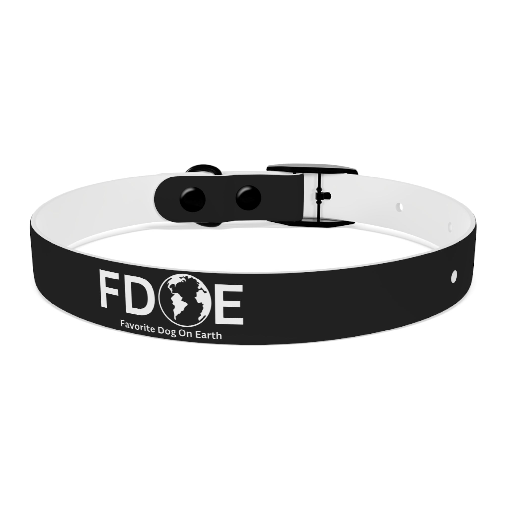 Favorite Dog On Earth (FDOE) Personalized Dog Collar - Customizable and Stylish Pet Accessory