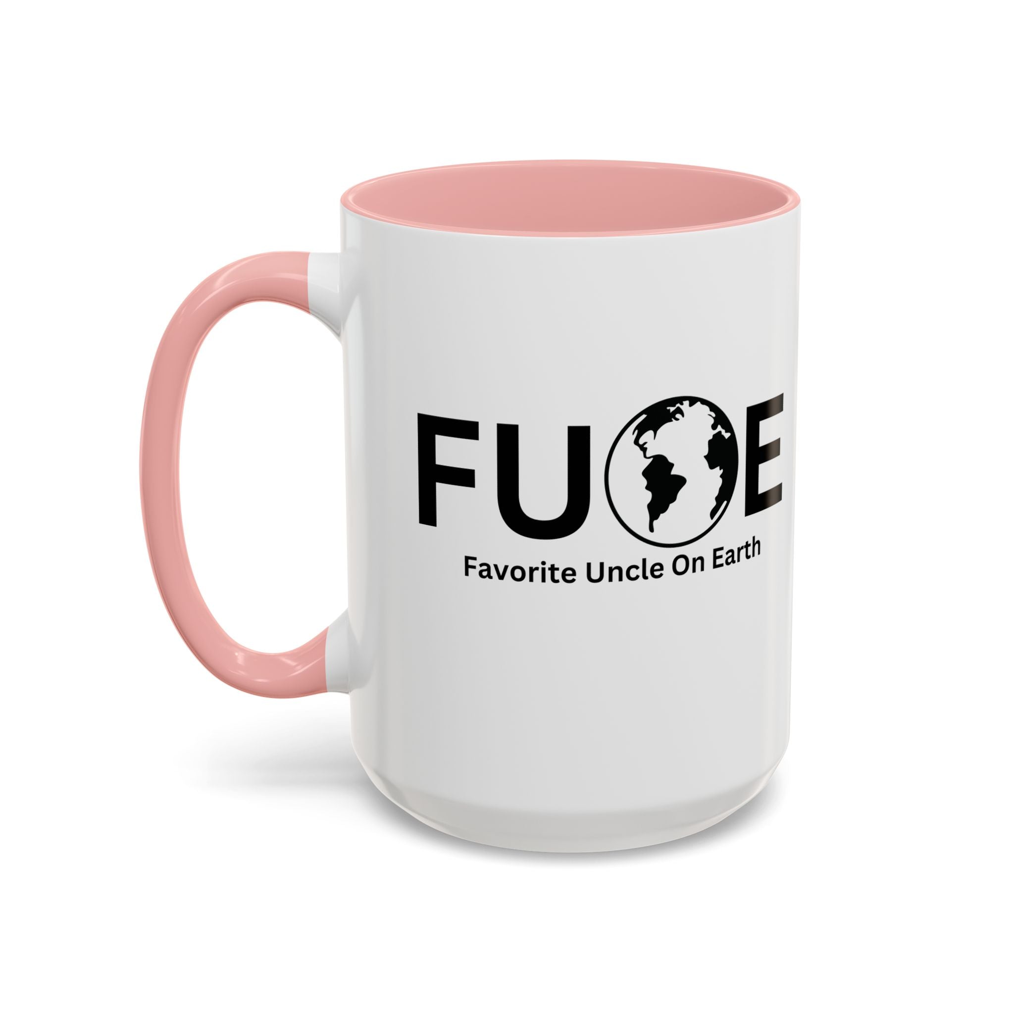 Favorite Uncle On Earth (FUOE) Accent Coffee Mug (11oz, 15oz)