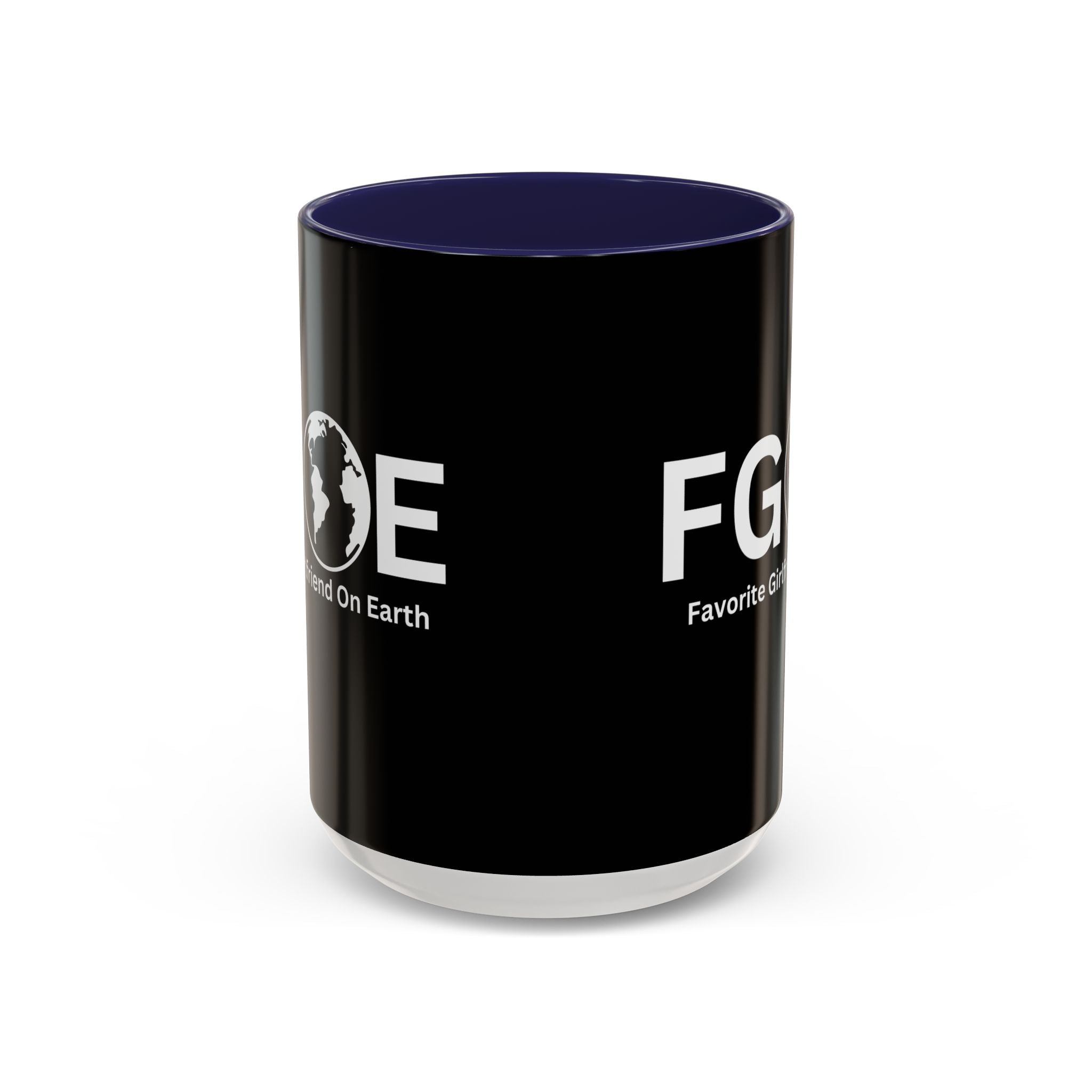 Favorite Girlfriend On Earth (FGOE) Accent Coffee Mug (11oz, 15oz)