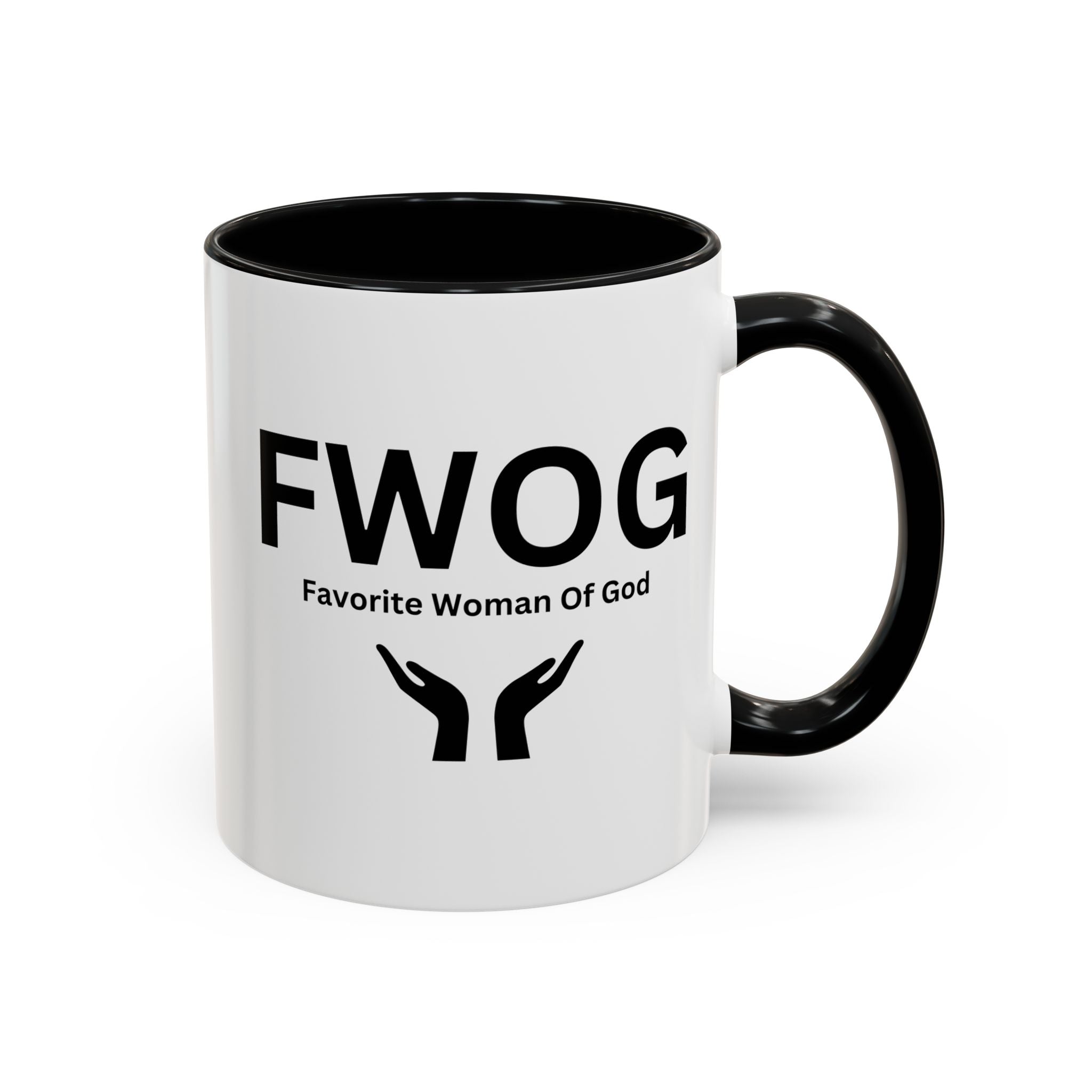 Favorite Woman of God (FWOG) Accent Coffee Mug (11, 15oz)