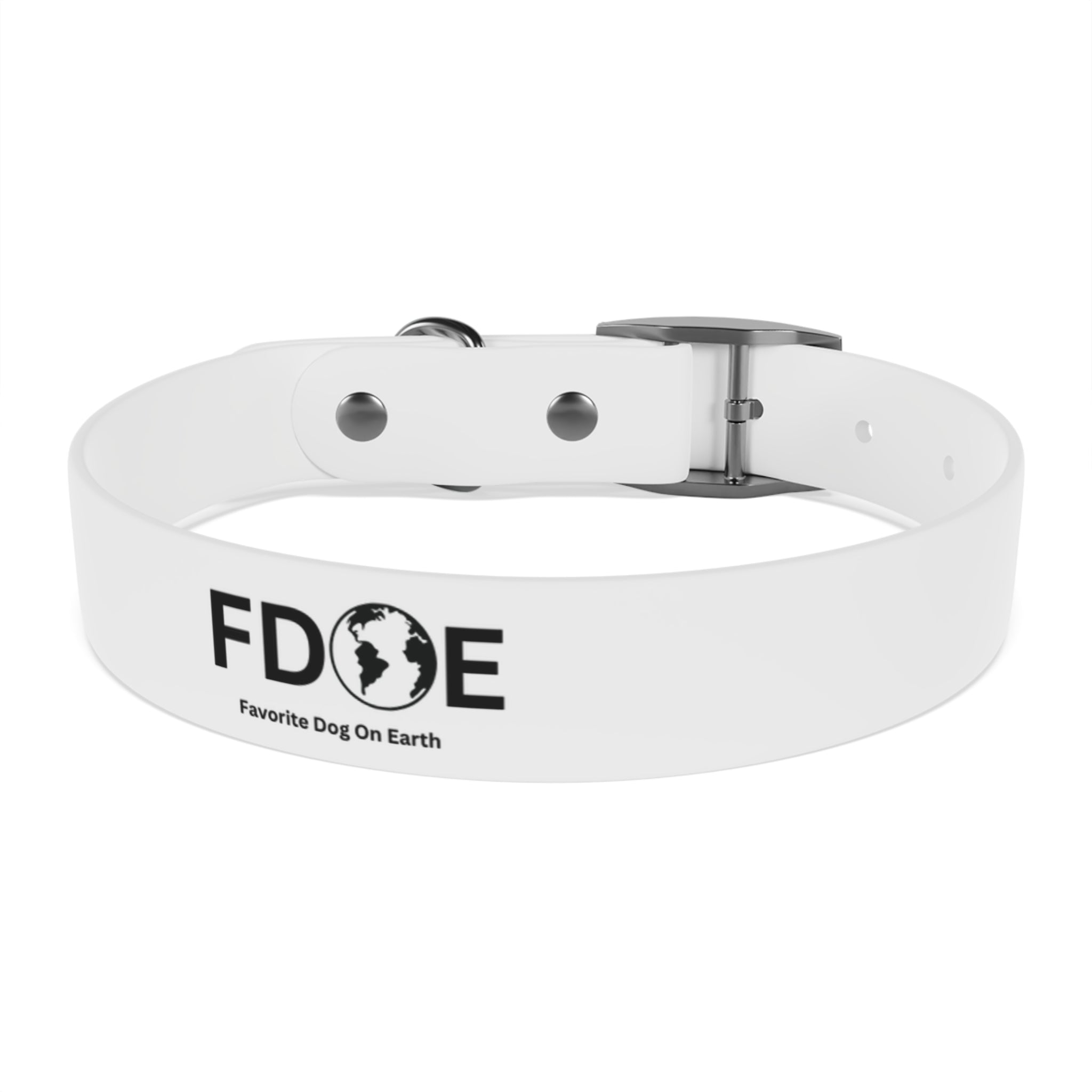 Favorite Dog On Earth (FDOE) Collar, Personalized Pet Accessory, Custom Dog Collar, Stylish Pet Gear, Durable Dog Collar