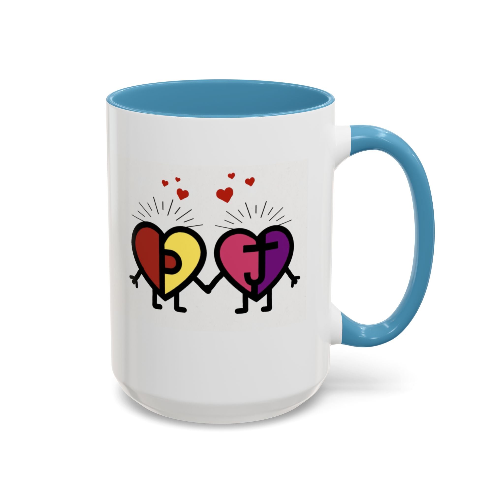 PJ & Joy Passionoy Mascots Accent Coffee Mug (11, 15oz)