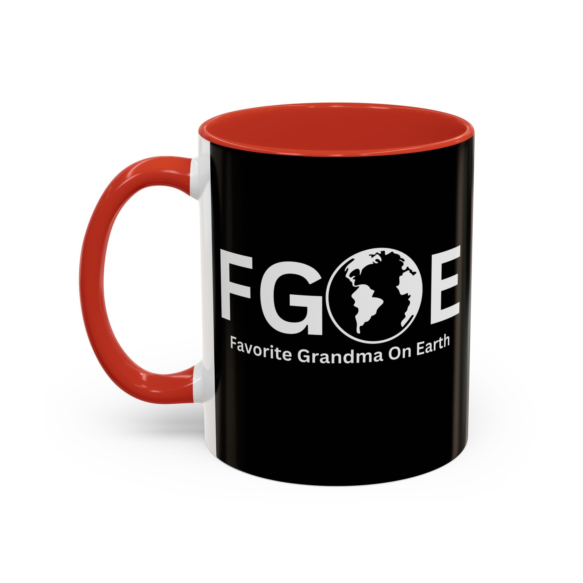Favorite Grandma On Earth Mug (FGOE) Accent Coffee Mug (11oz, 15oz)