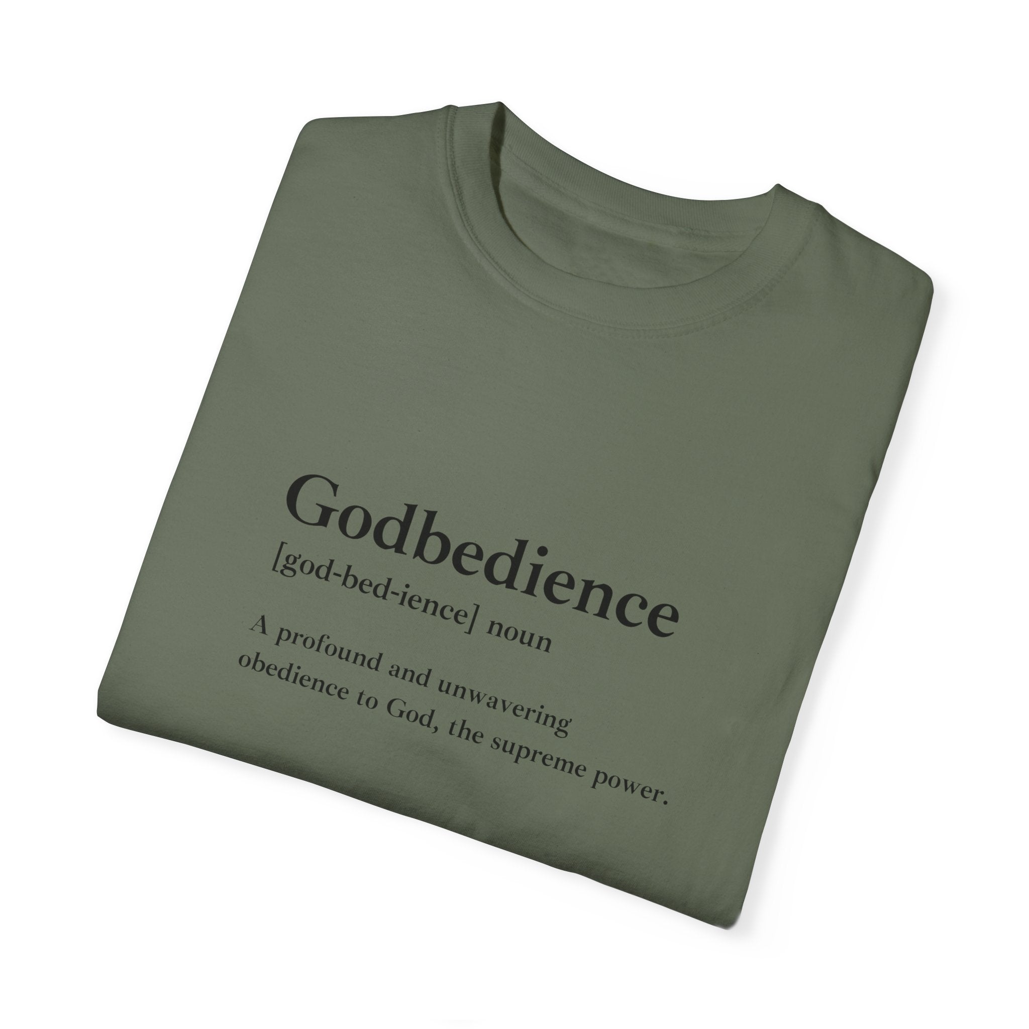 Godbedience Garment-Dyed T-Shirt | Comfort Colors 1717 | Soft-Washed & Customizable