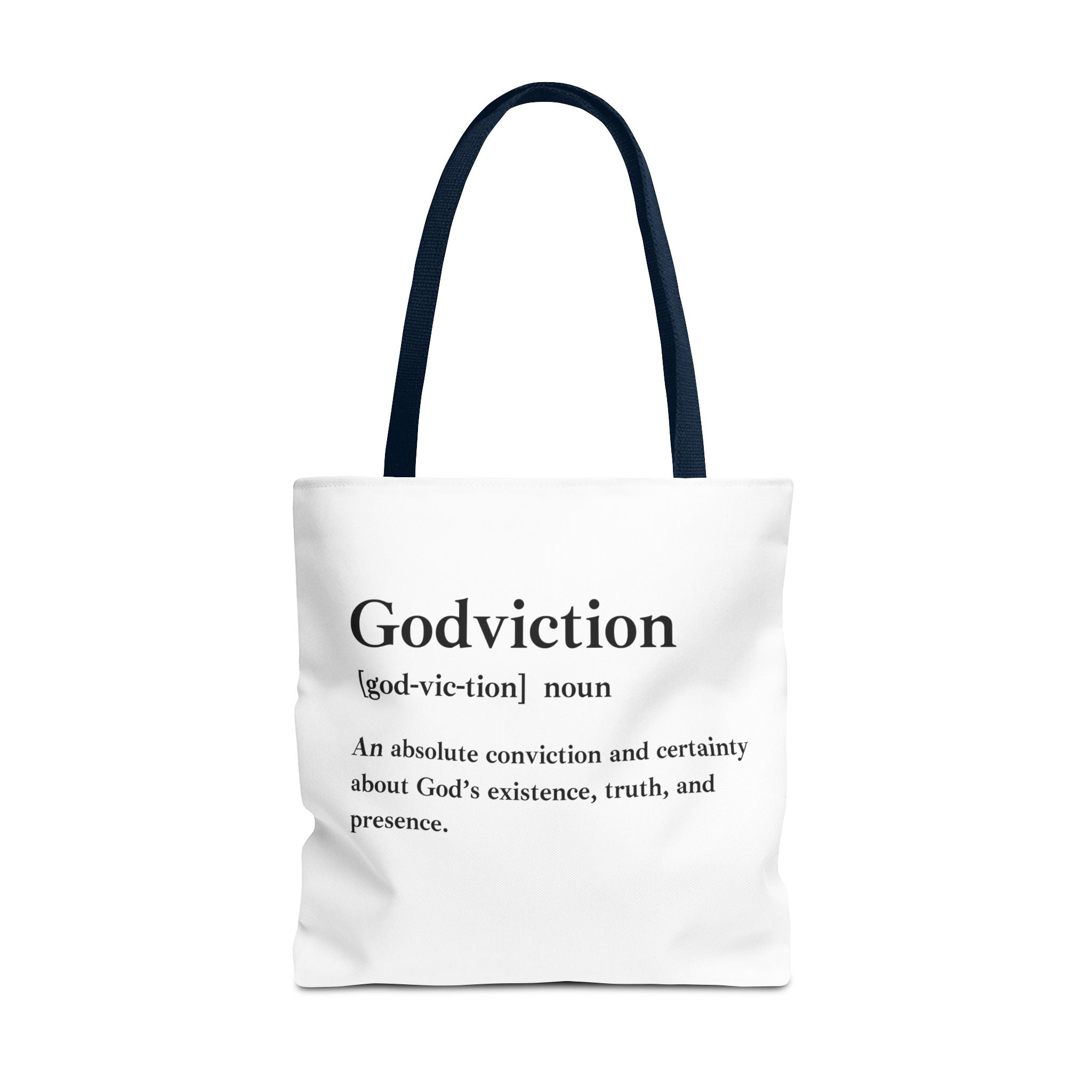 Godviction Tote Bag - Custom Printed Stylish and Functional Tote
