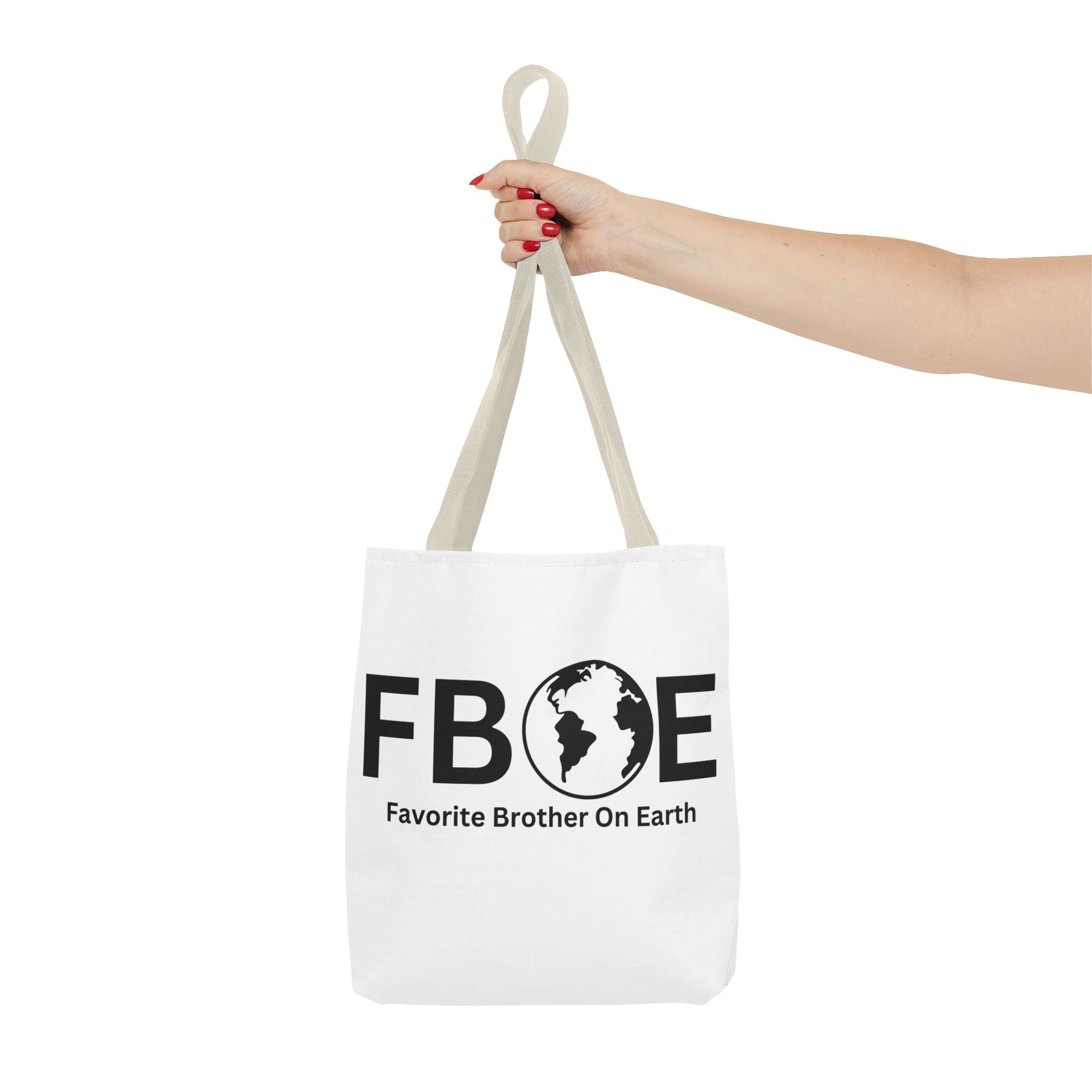 Favorite Brother On Earth (FBOE) Tote Bag - Custom Printed Stylish and Functional Tote