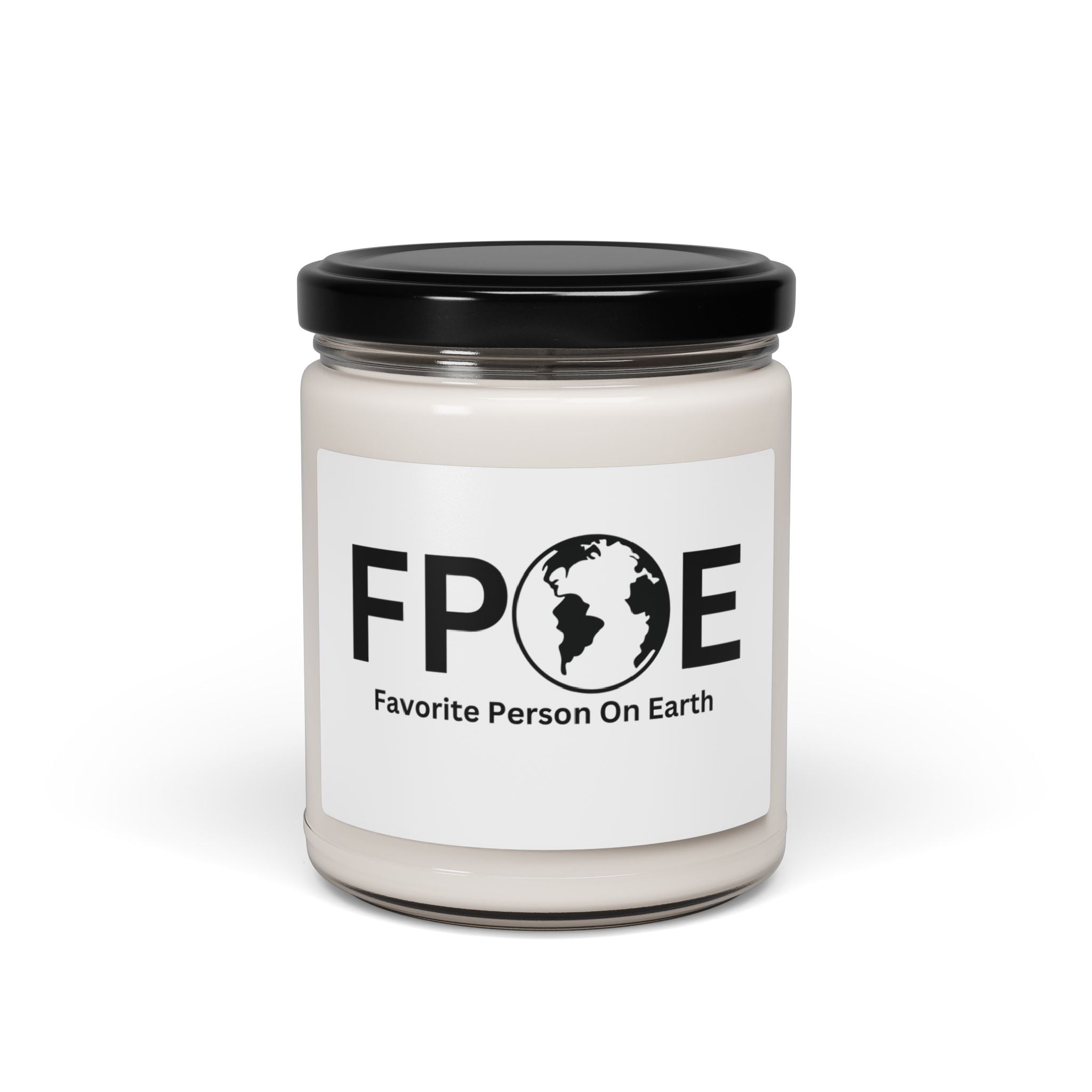 Favorite Person On Earth (FPOE) Scented Soy Candle - 9oz Natural Wax Candle with Custom Label