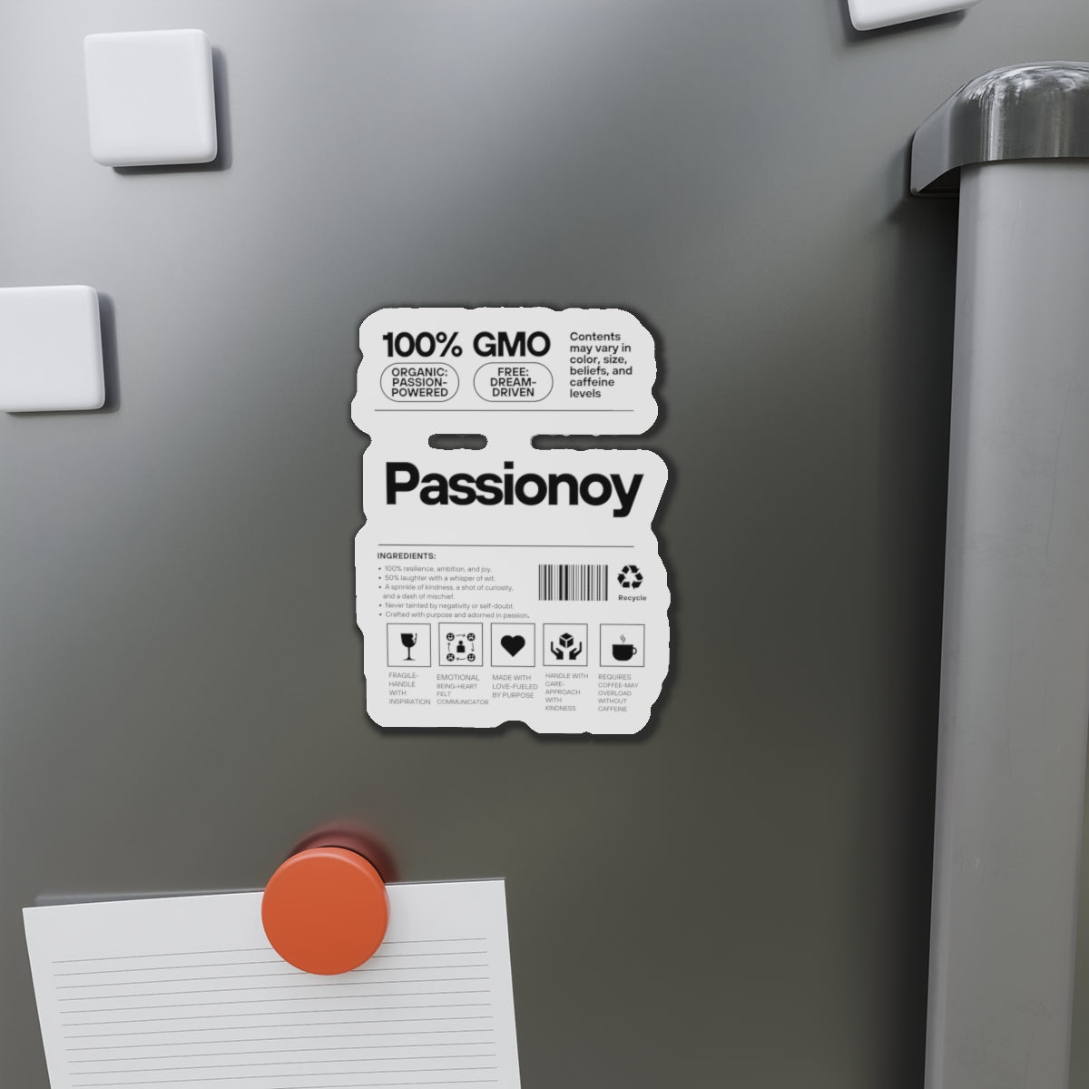 Passionoy Label Die-Cut Magnets - Customizable Flexible Vinyl Magnets