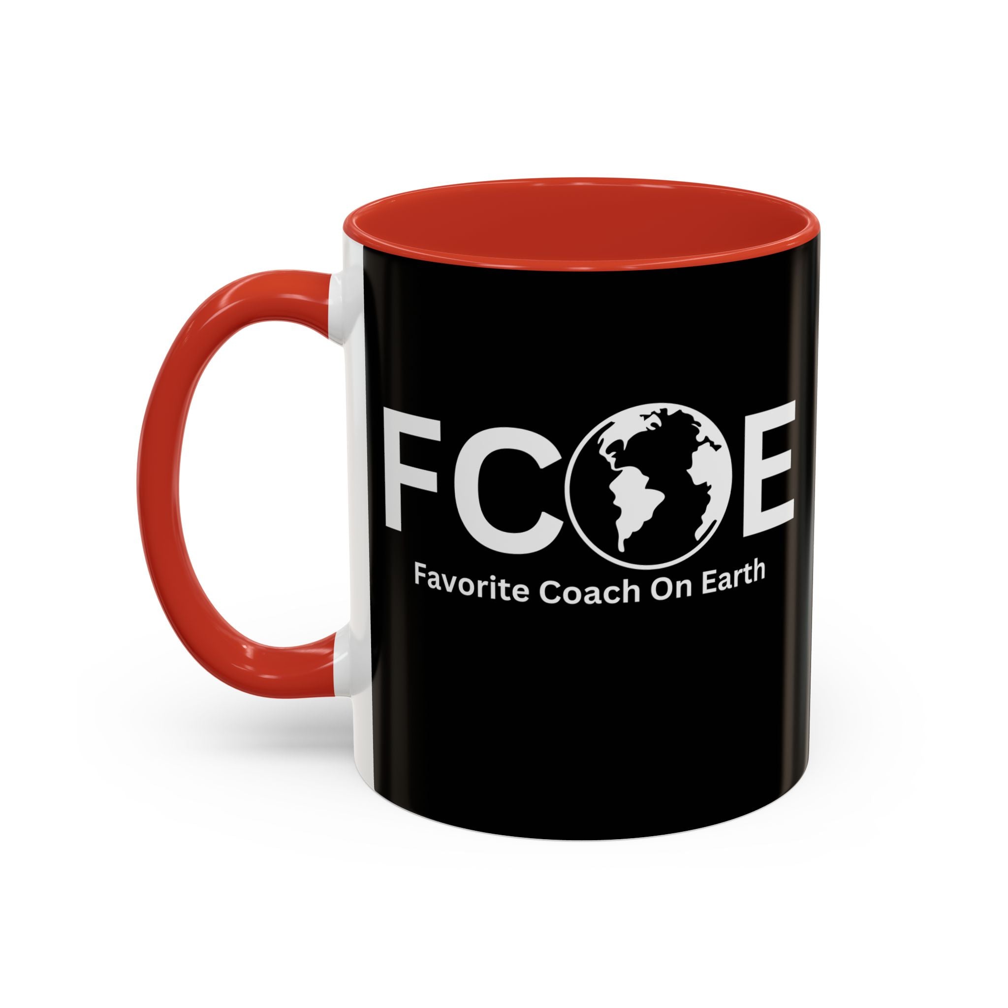 Favorite Coach On Earth (FCOE) Accent Coffee Mug (11oz, 15oz)