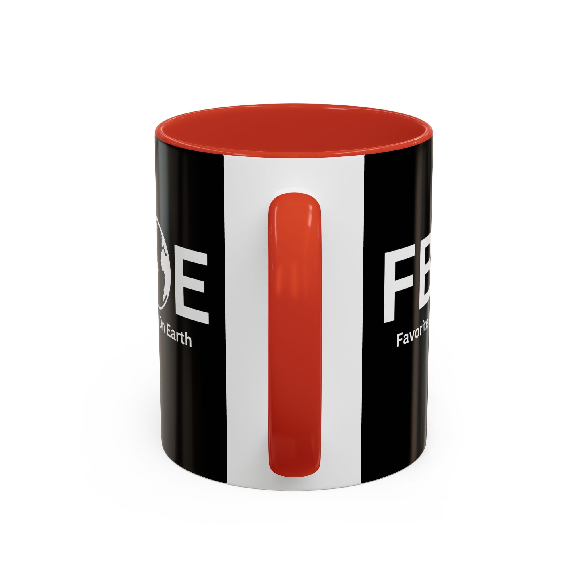 Favorite Brother On Earth (FBOE) Accent Coffee Mug (11oz, 15oz)