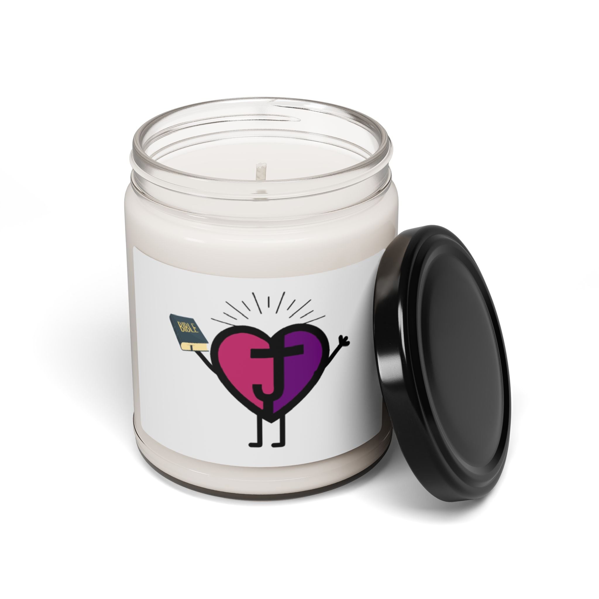 Joy Passionoy Mascot Scented Soy Candle - 9oz Natural Wax Candle with Custom Label