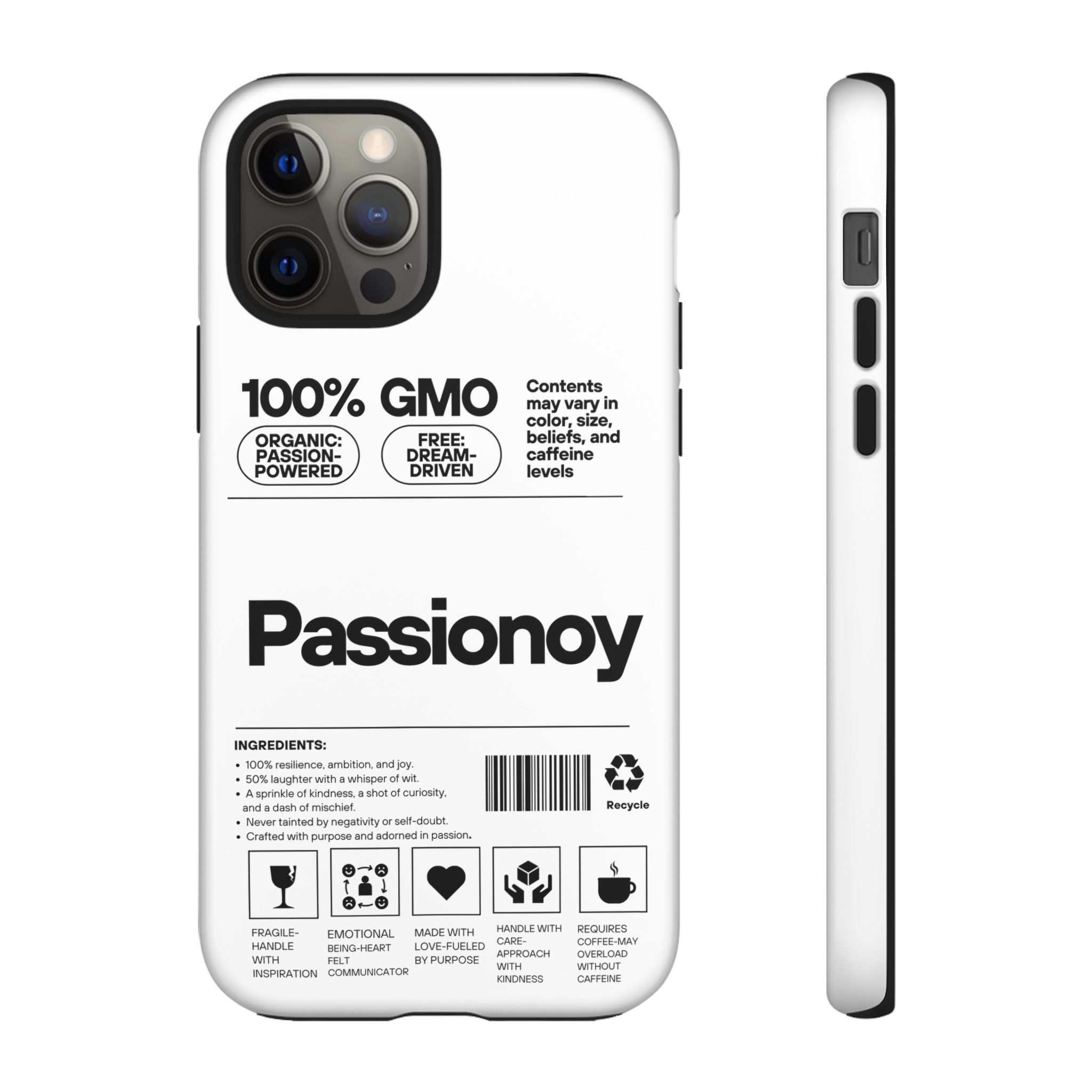 Passionoy Label Tough Cases - Custom Protective Phone Cases for iPhone, Samsung Galaxy, and Google Pixel