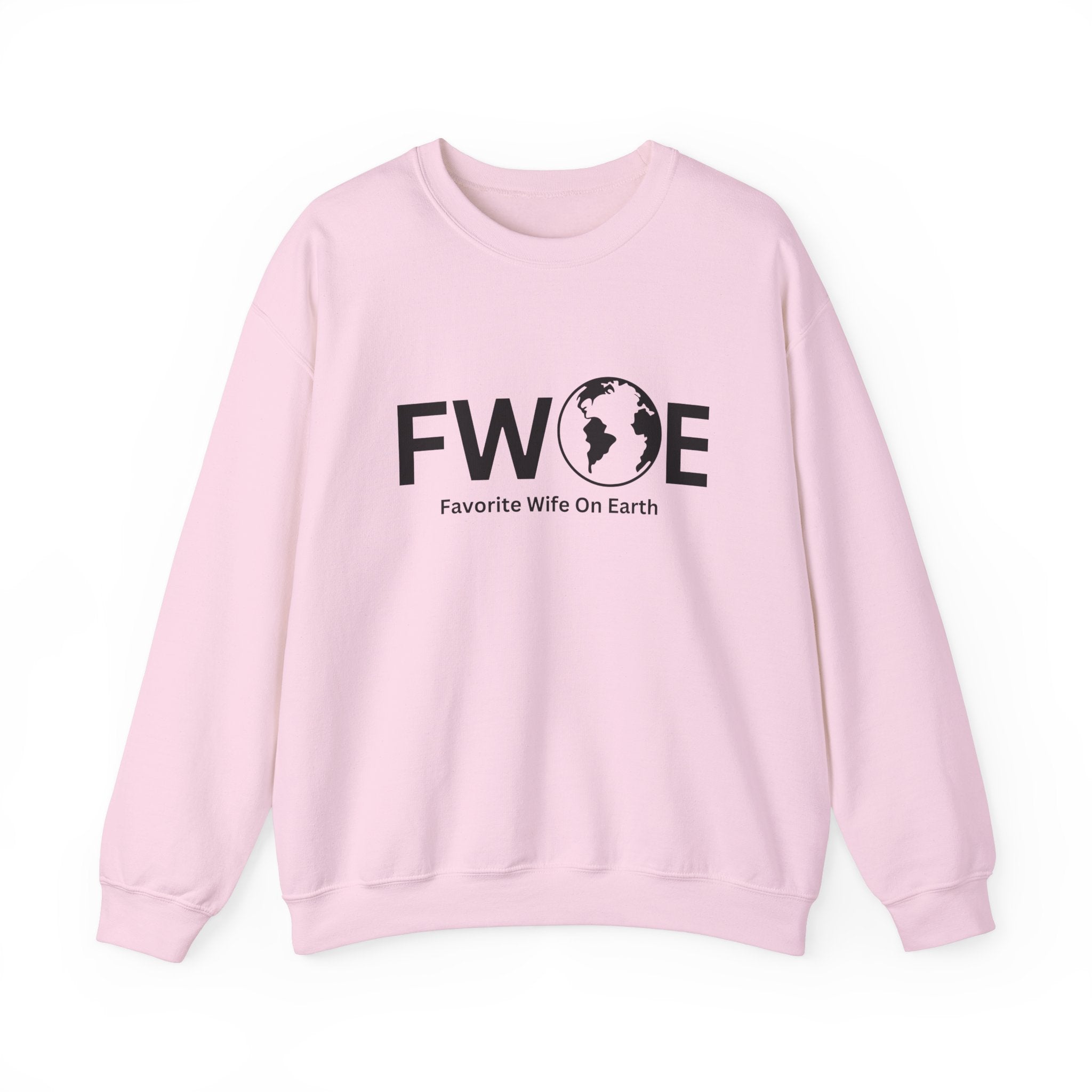 Favorite Wife On Earth (FWOE) Crewneck Sweatshirt - Cozy and Stylish Hoodie for Cold Days