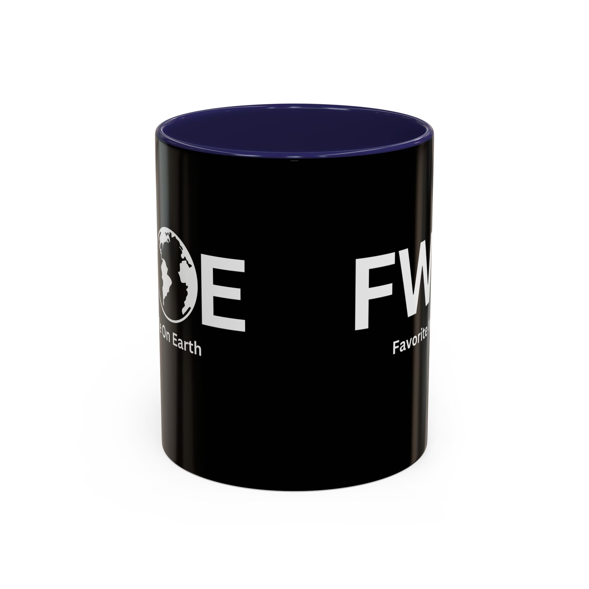Favorite Wife On Earth (FWOE) Accent Coffee Mug (11oz, 15oz)
