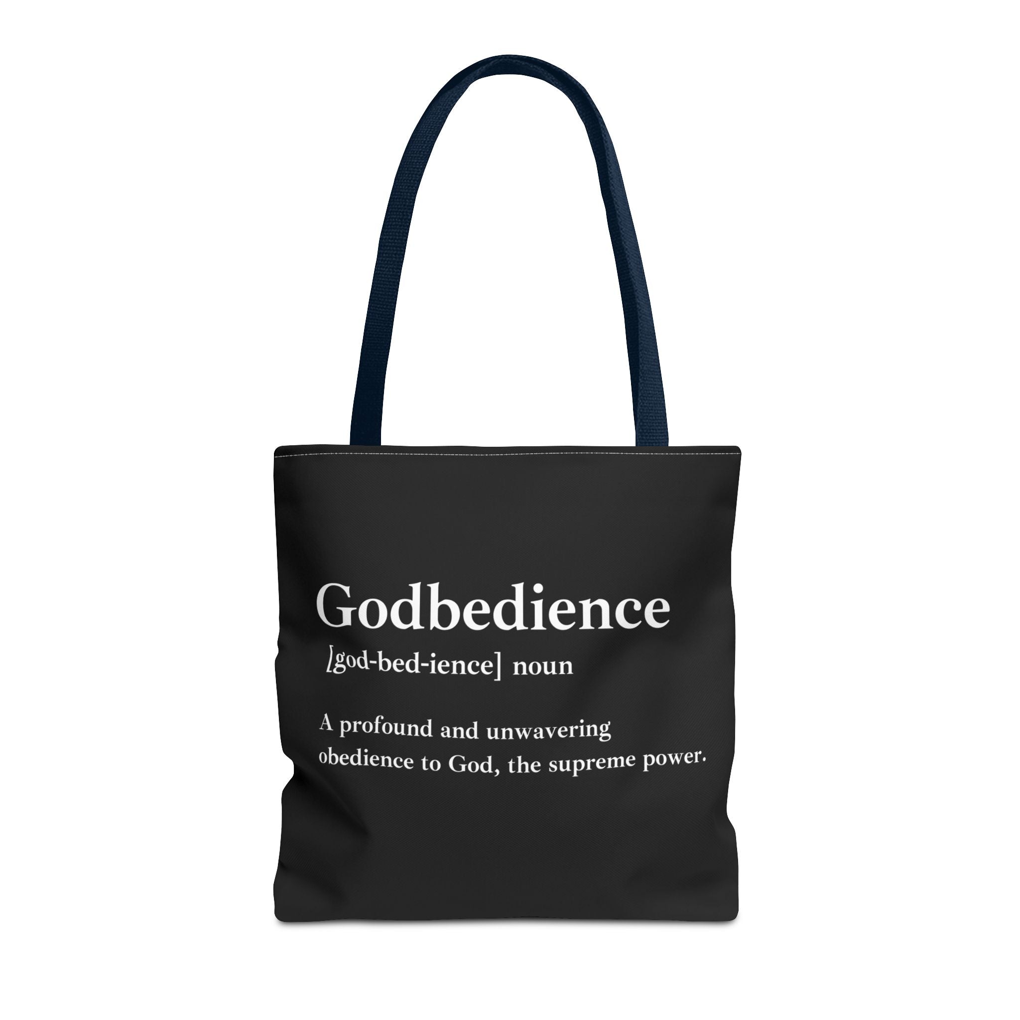 Godbedience Tote Bag - Custom Printed Stylish and Functional Tote