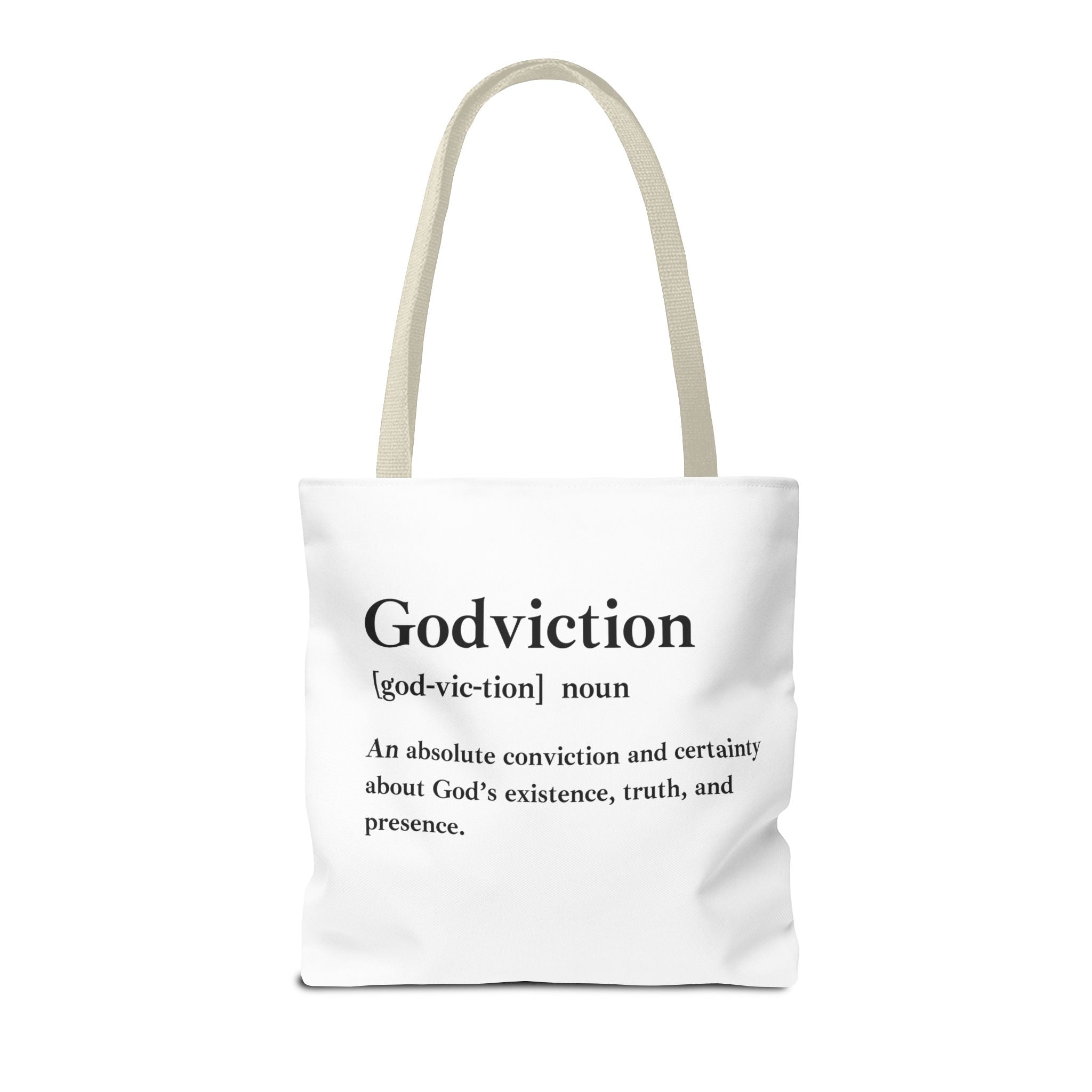 Godviction Tote Bag - Custom Printed Stylish and Functional Tote