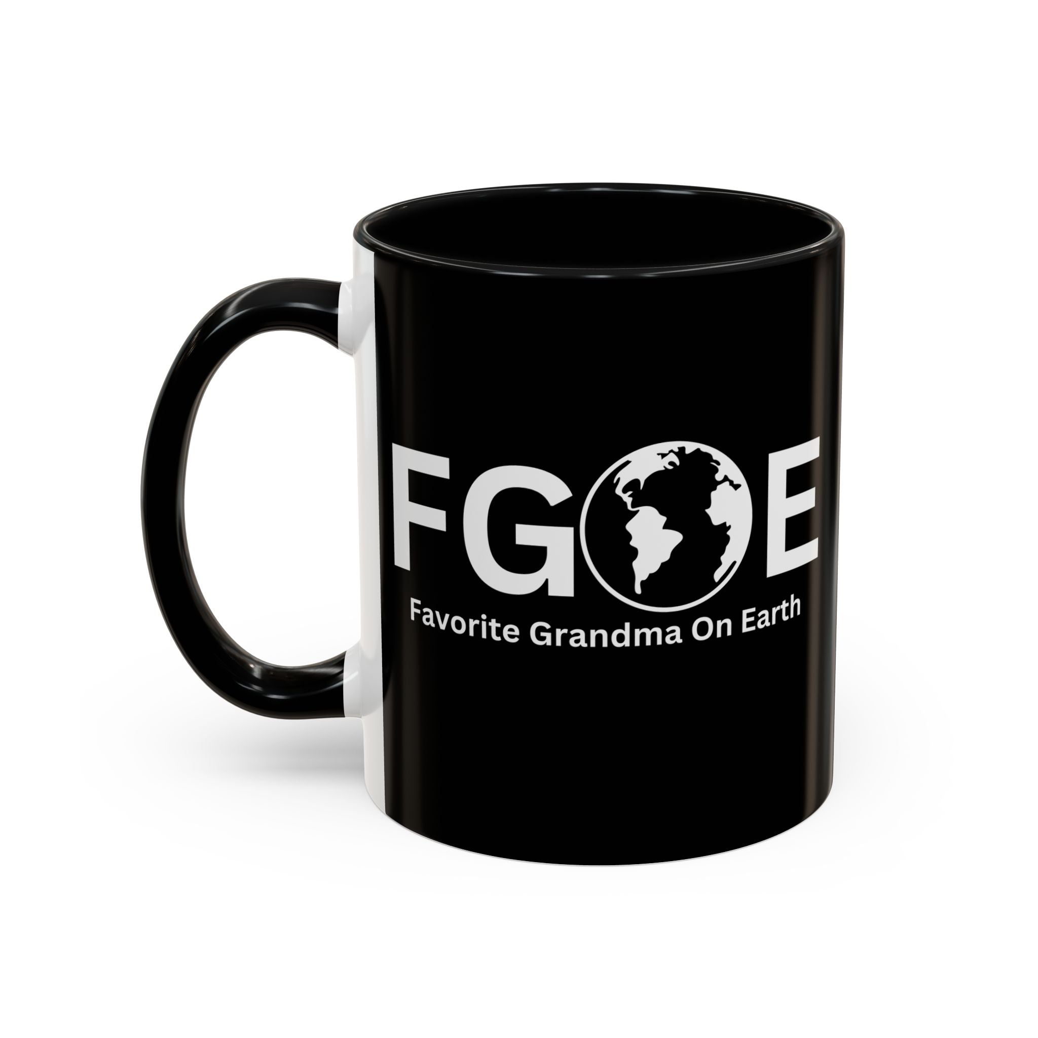 Favorite Grandma On Earth Mug (FGOE) Accent Coffee Mug (11oz, 15oz)