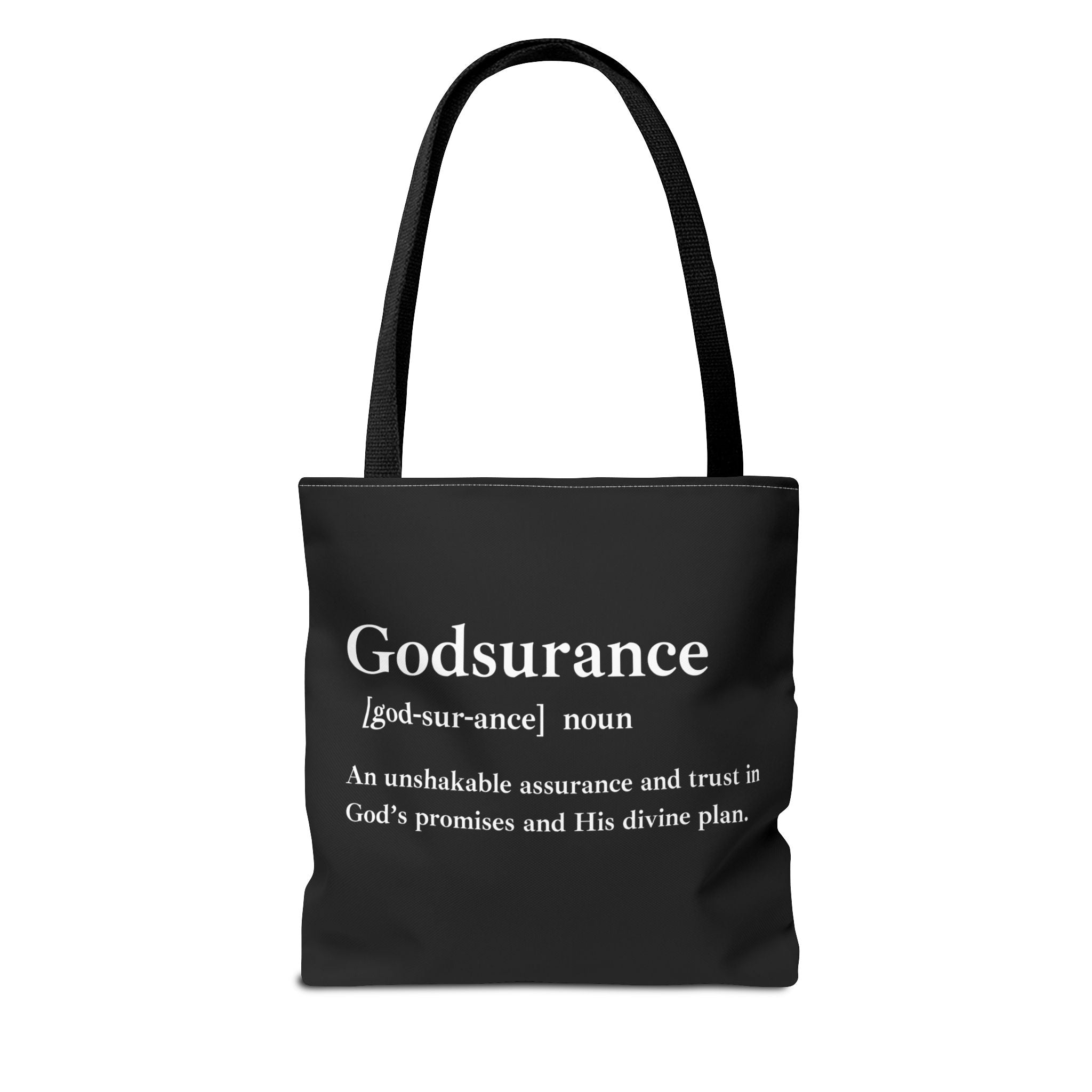 Godsurance Tote Bag - Custom Printed Stylish and Functional Tote