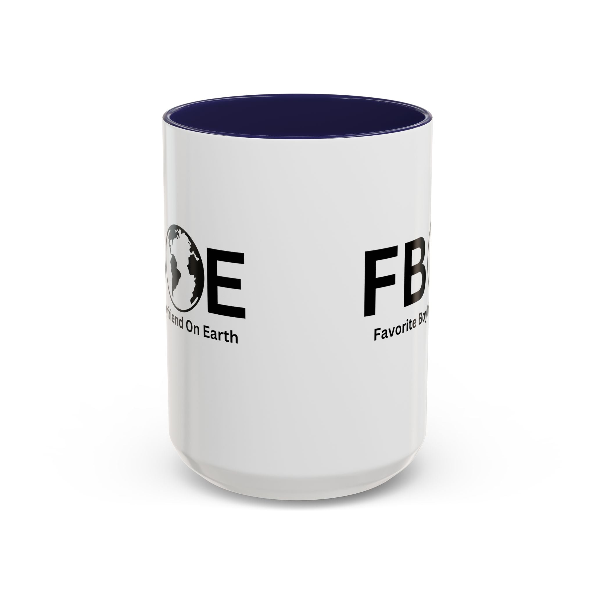 Favorite Boyfriend On Earth (FBOE) Accent Coffee Mug (11oz, 15oz)