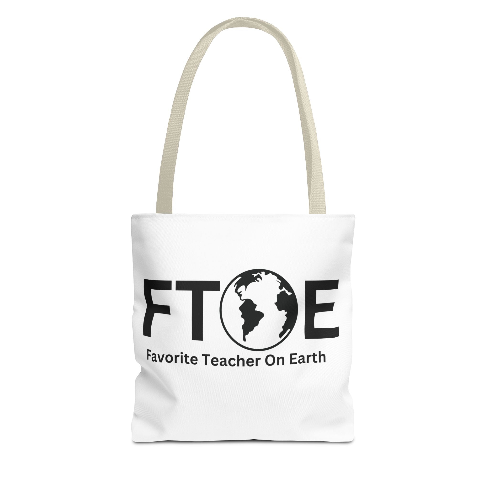 Favorite Teacher On Earth (FTOE) Tote Bag - Custom Printed Stylish and Functional Tote