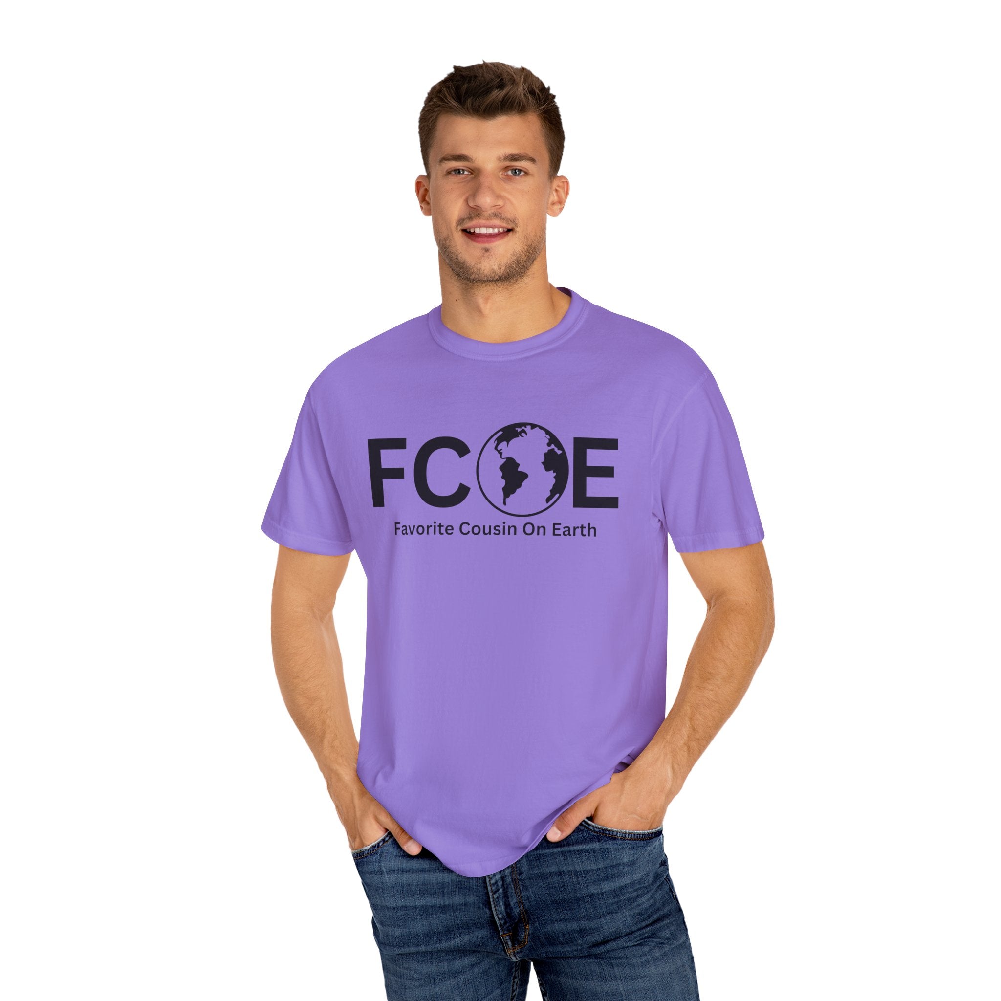 Favorite Cousin On Earth (FCOE) Comfort Colors 1717 Garment-Dyed T-Shirt