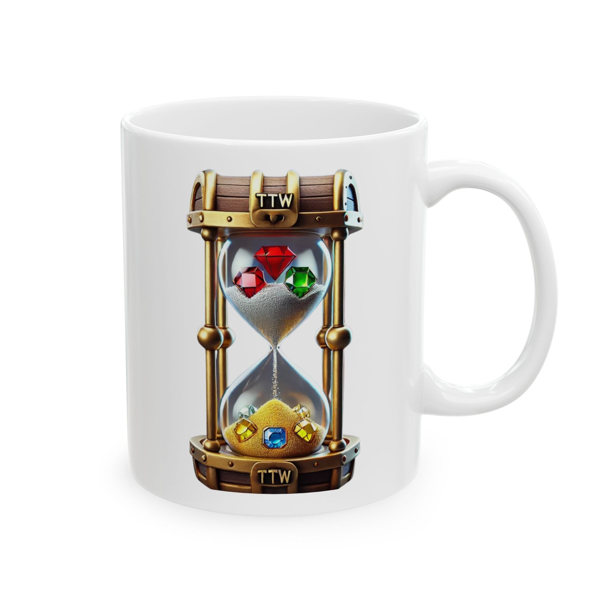 Treasure The Wait  Logo Accent Coffee Mug (11oz, 15oz)