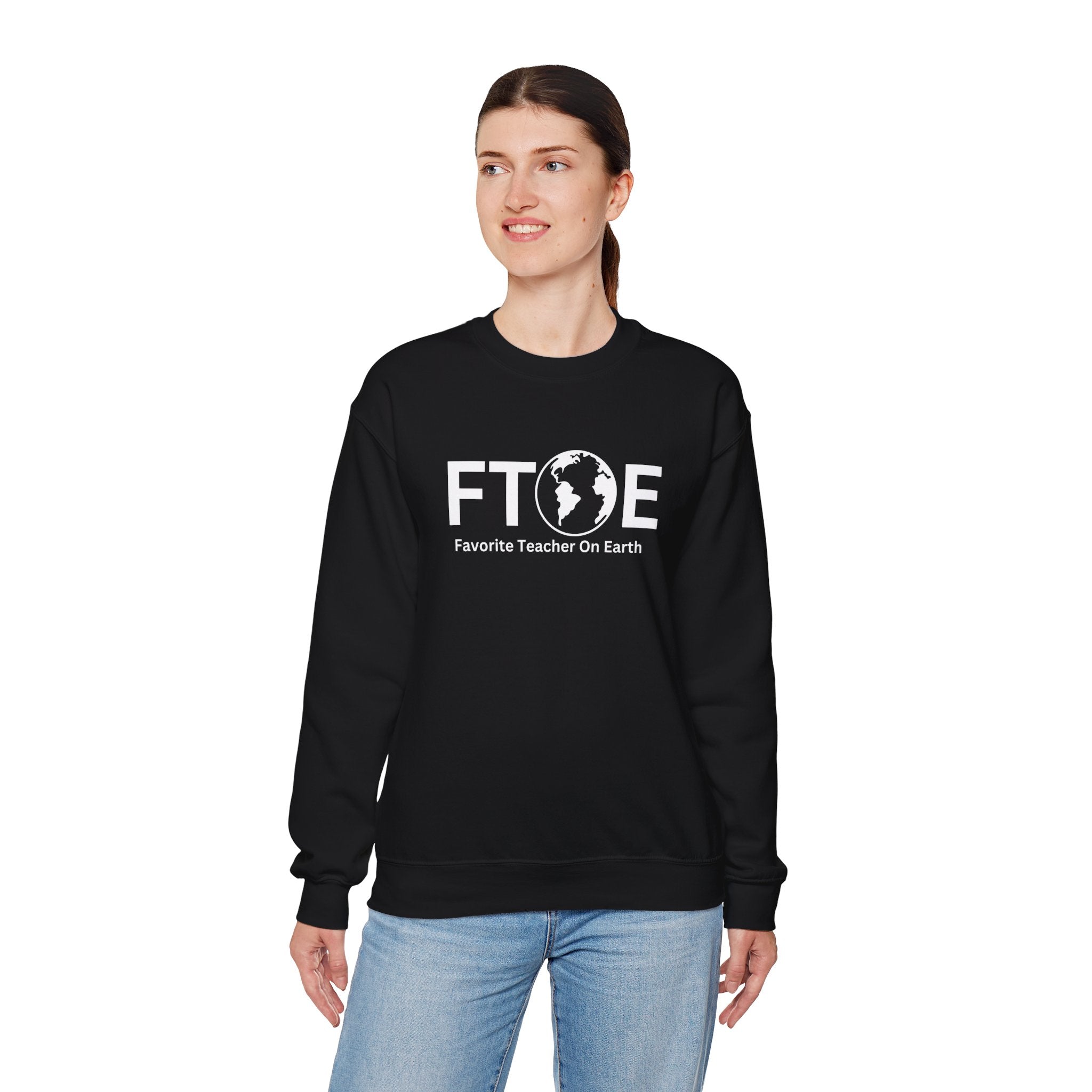 Favorite Teacher On Earth (FTOE) - Unisex Heavy Blend Crewneck Sweatshirt