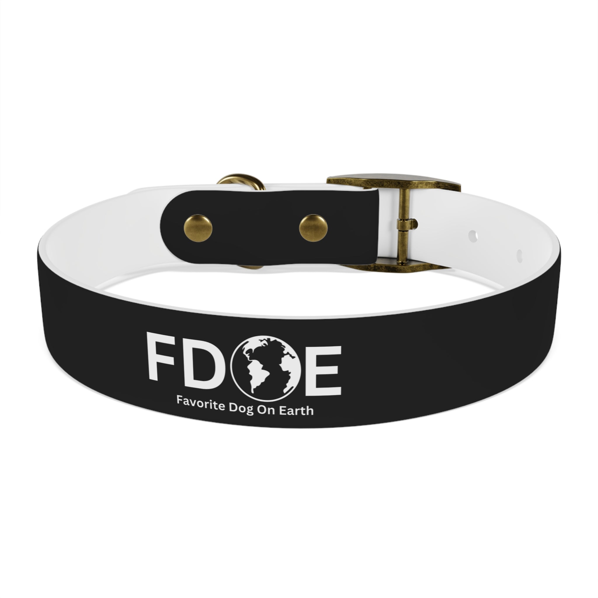 Favorite Dog On Earth (FDOE) Personalized Dog Collar - Customizable and Stylish Pet Accessory