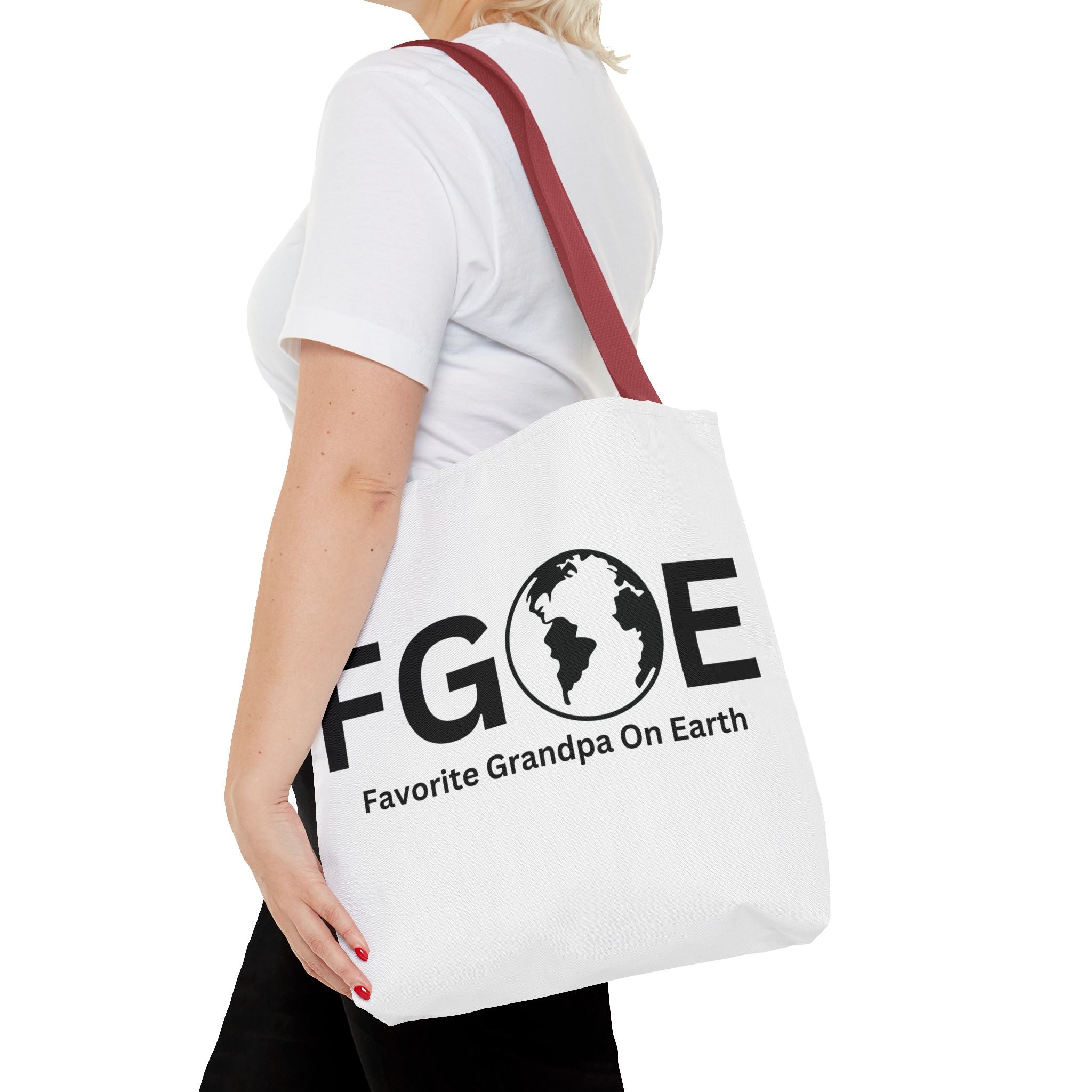 Favorite Grandpa On Earth (FGOE) Tote Bag - Custom Printed Stylish and Functional Tote
