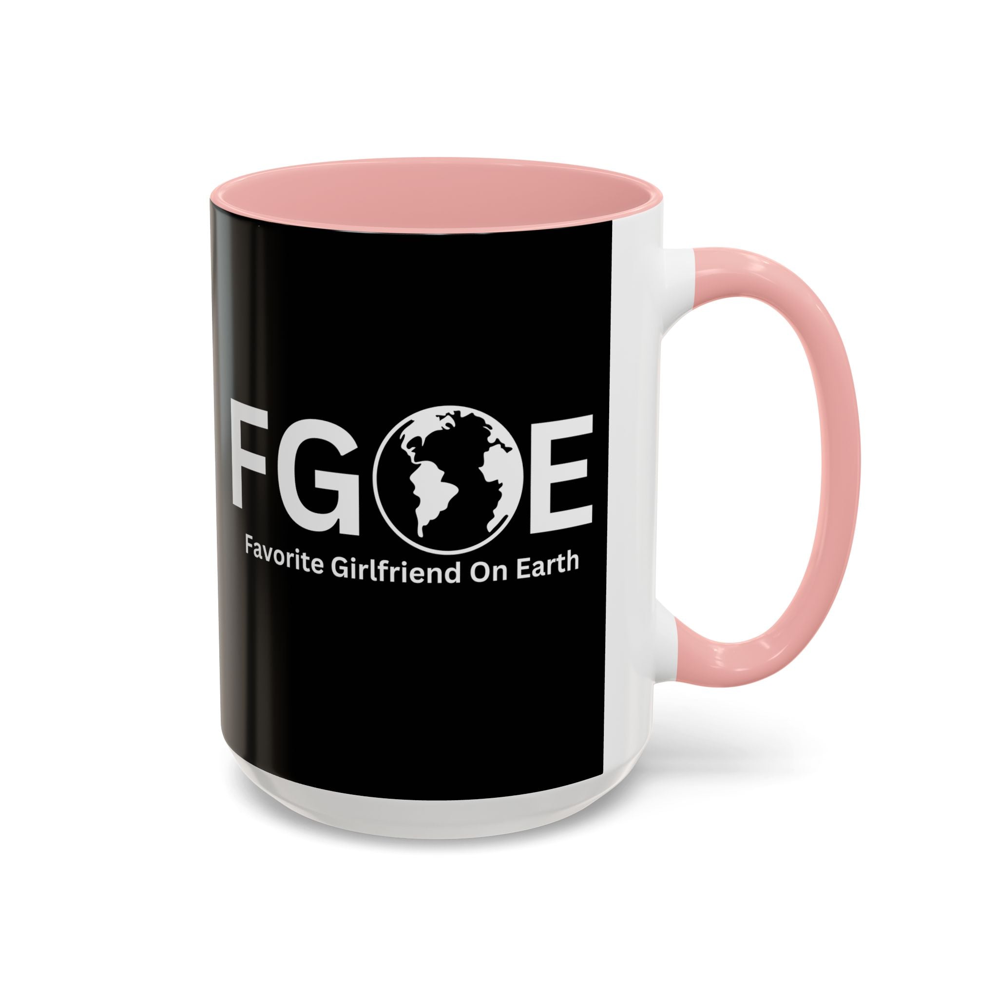 Favorite Girlfriend On Earth (FGOE) Accent Coffee Mug (11oz, 15oz)