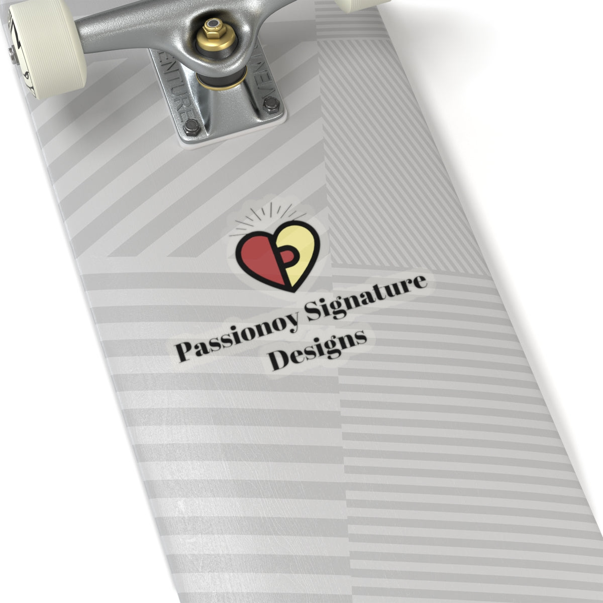 Passionoy Signature Designs Logo Kiss-Cut Stickers - Custom Vinyl Stickers for Creative Decor
