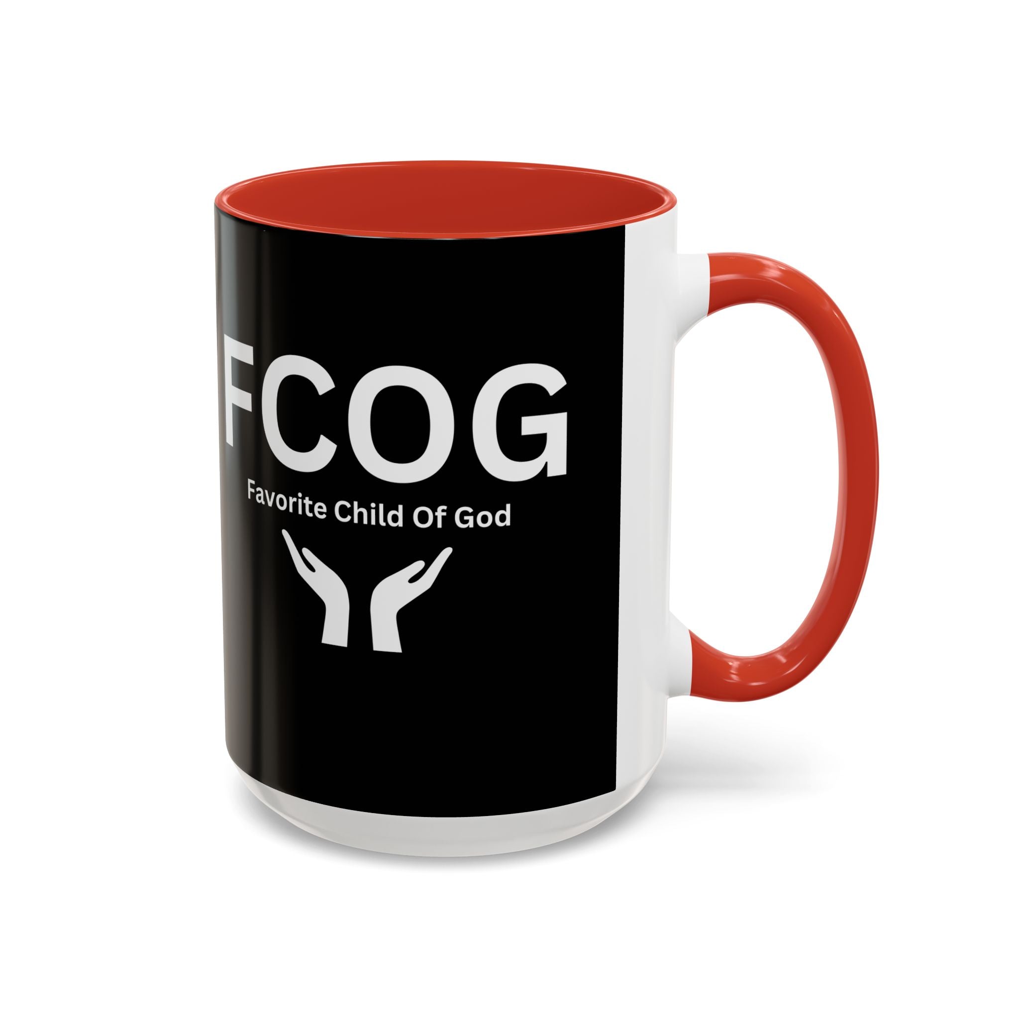 Favorite Child of God (FCOG) Accent Coffee Mug (11, 15oz)