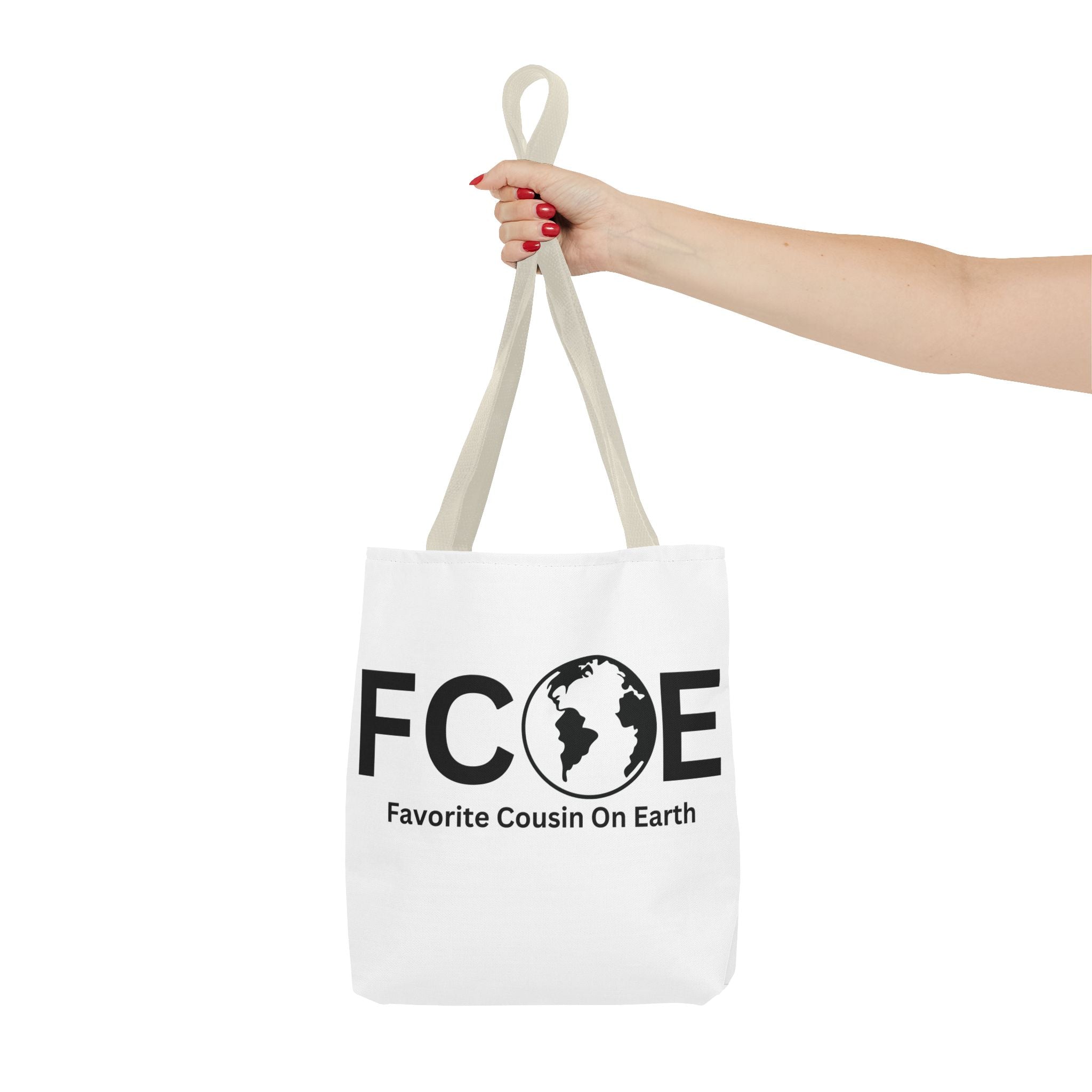 Favorite Cousin On Earth (FCOE) Tote Bag - Custom Printed Stylish and Functional Tote