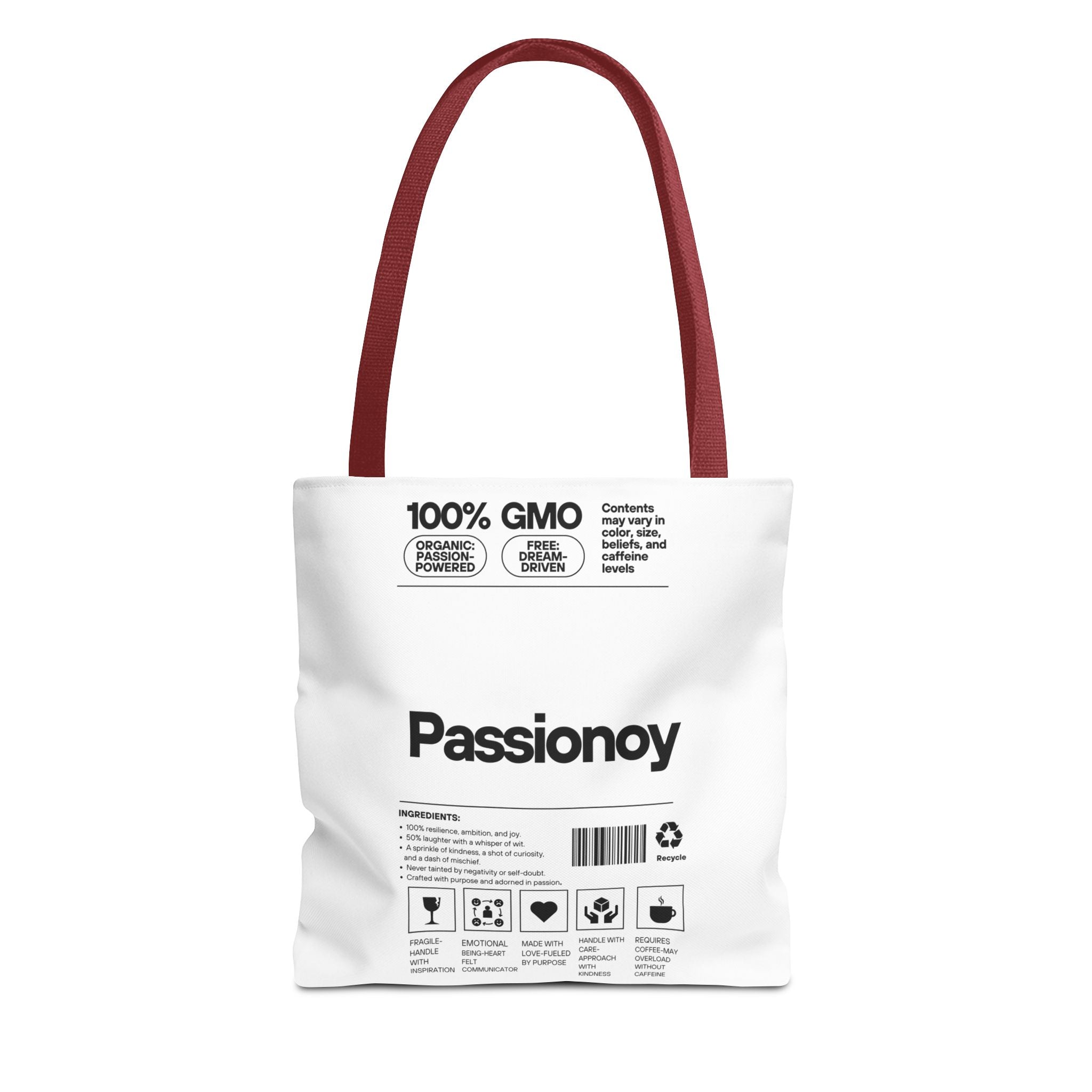 Passionoy Label Tote Bag - Custom Printed Stylish and Functional Tote