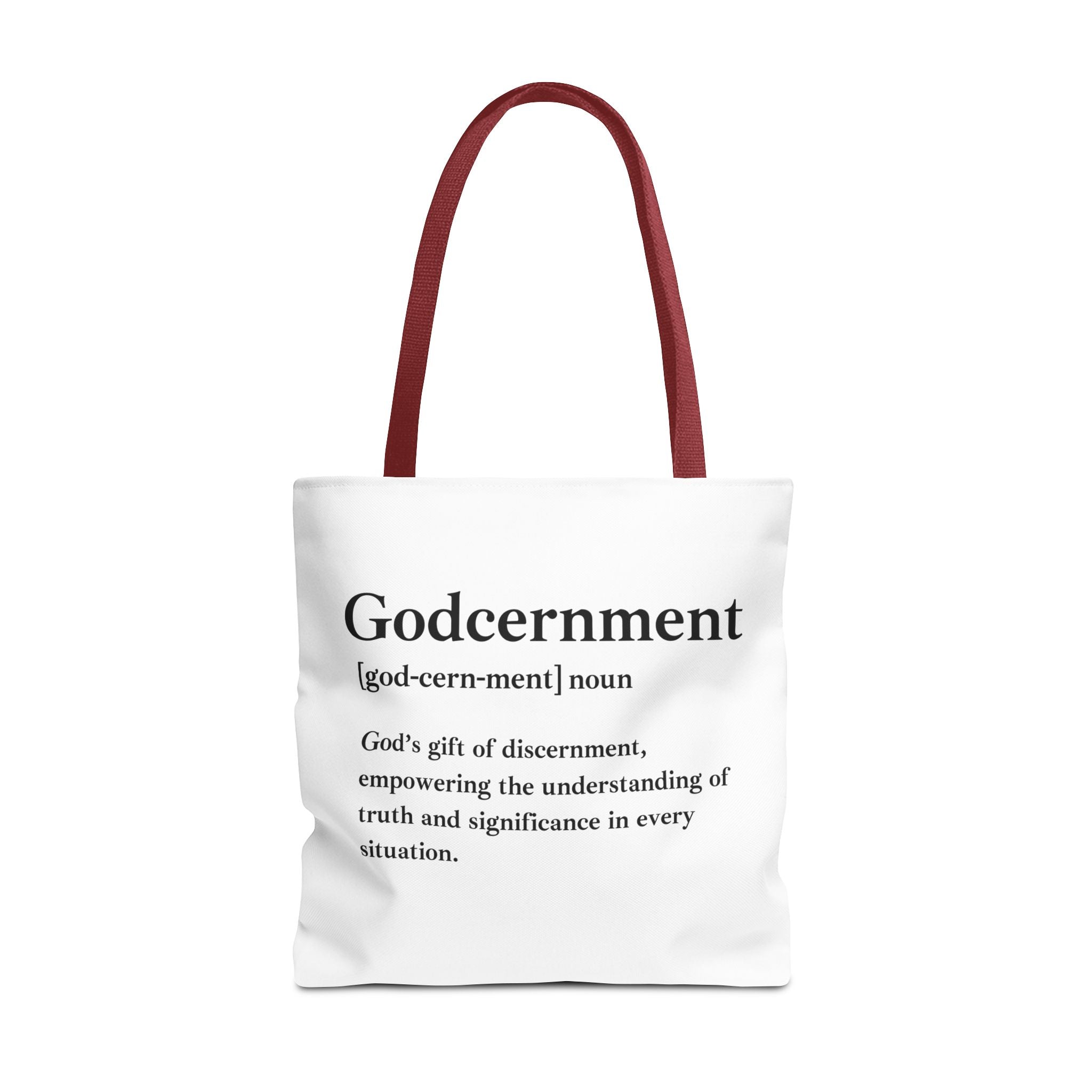 Godcernment Tote Bag - Custom Printed Stylish and Functional Tote