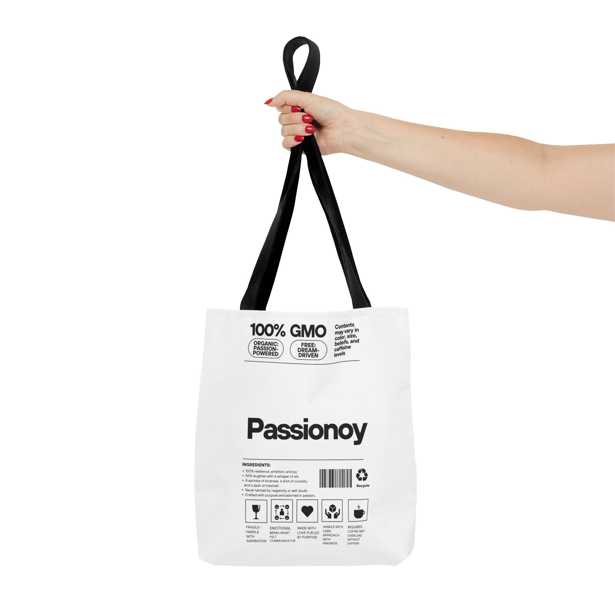 Passionoy Label Tote Bag - Custom Printed Stylish and Functional Tote