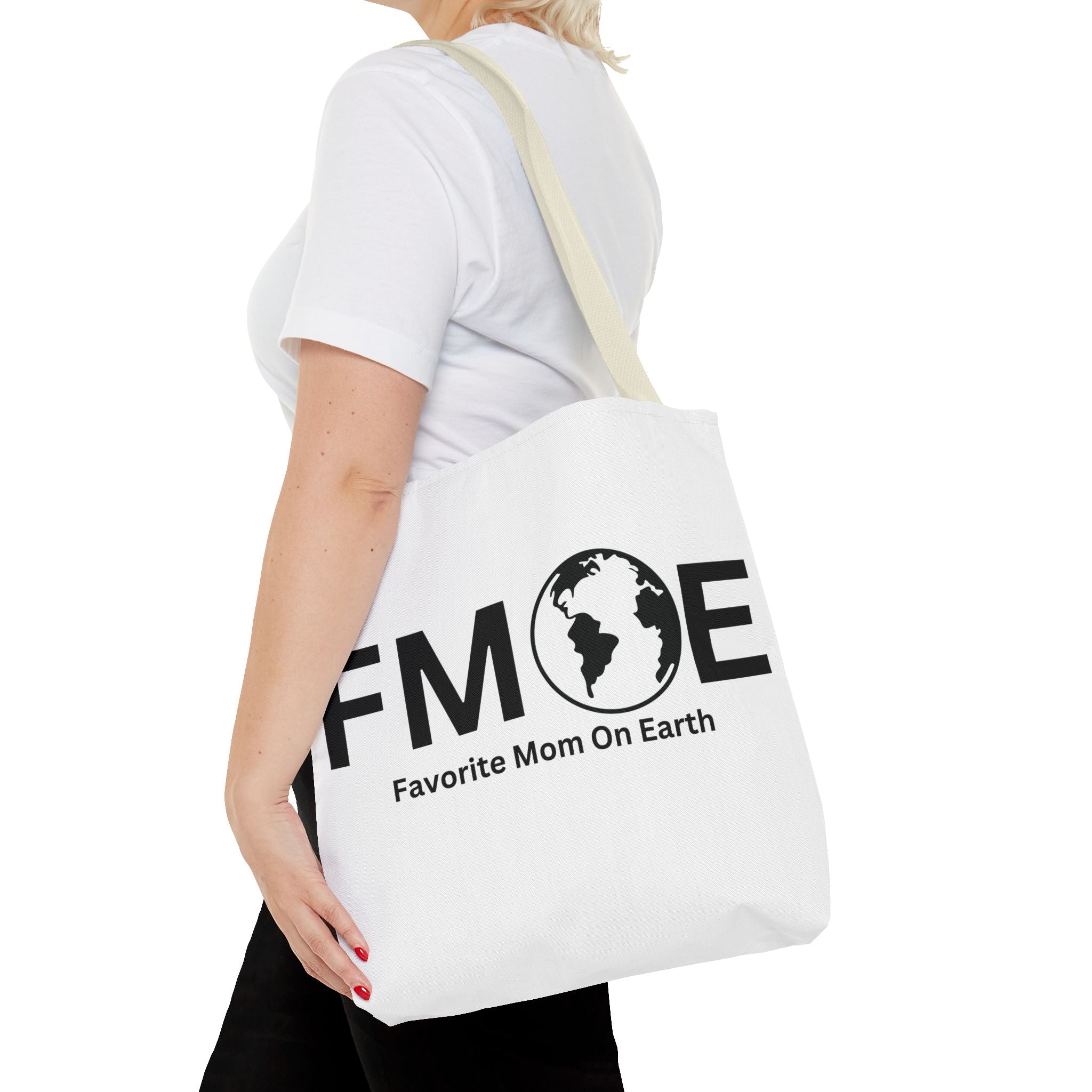 Favorite Mom On Earth (FMOE) Tote Bag- Custom Printed Stylish and Functional Tote