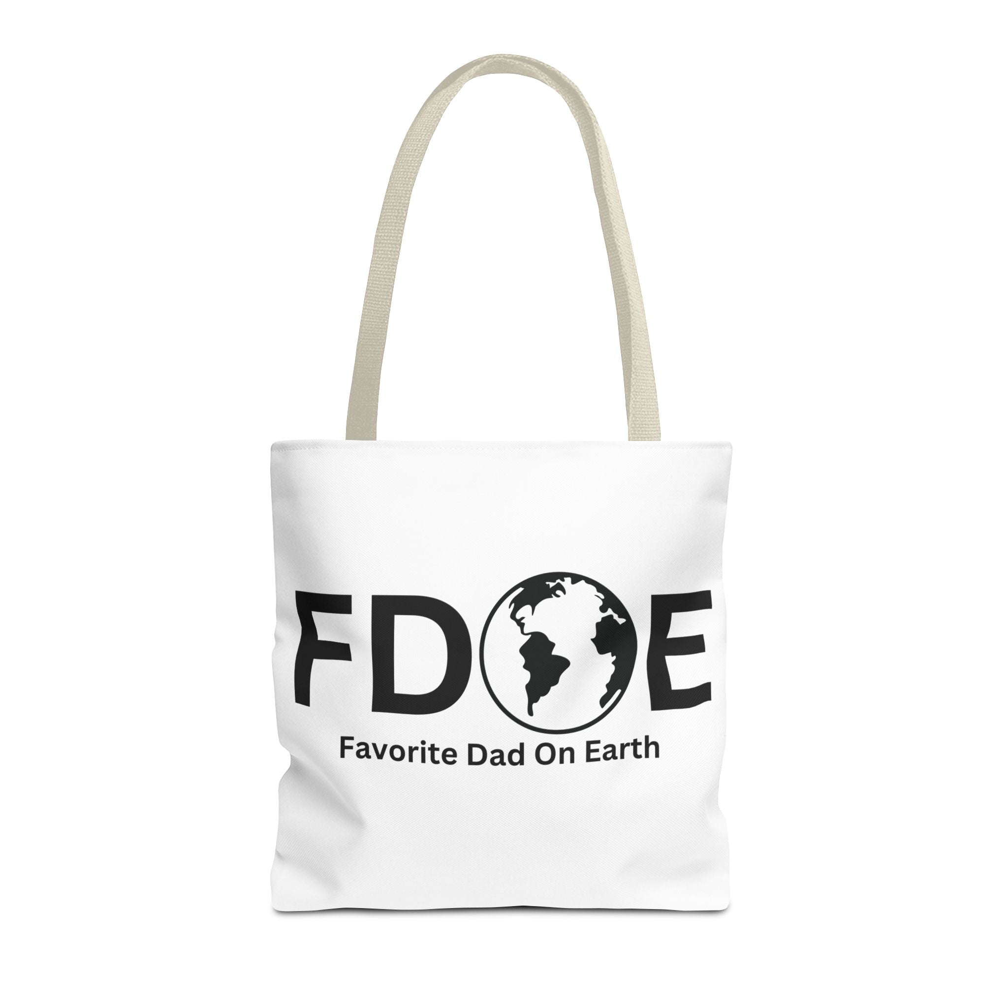 Favorite Dad On Earth (FDOE) Tote Bag- Custom Printed Stylish and Functional Tote