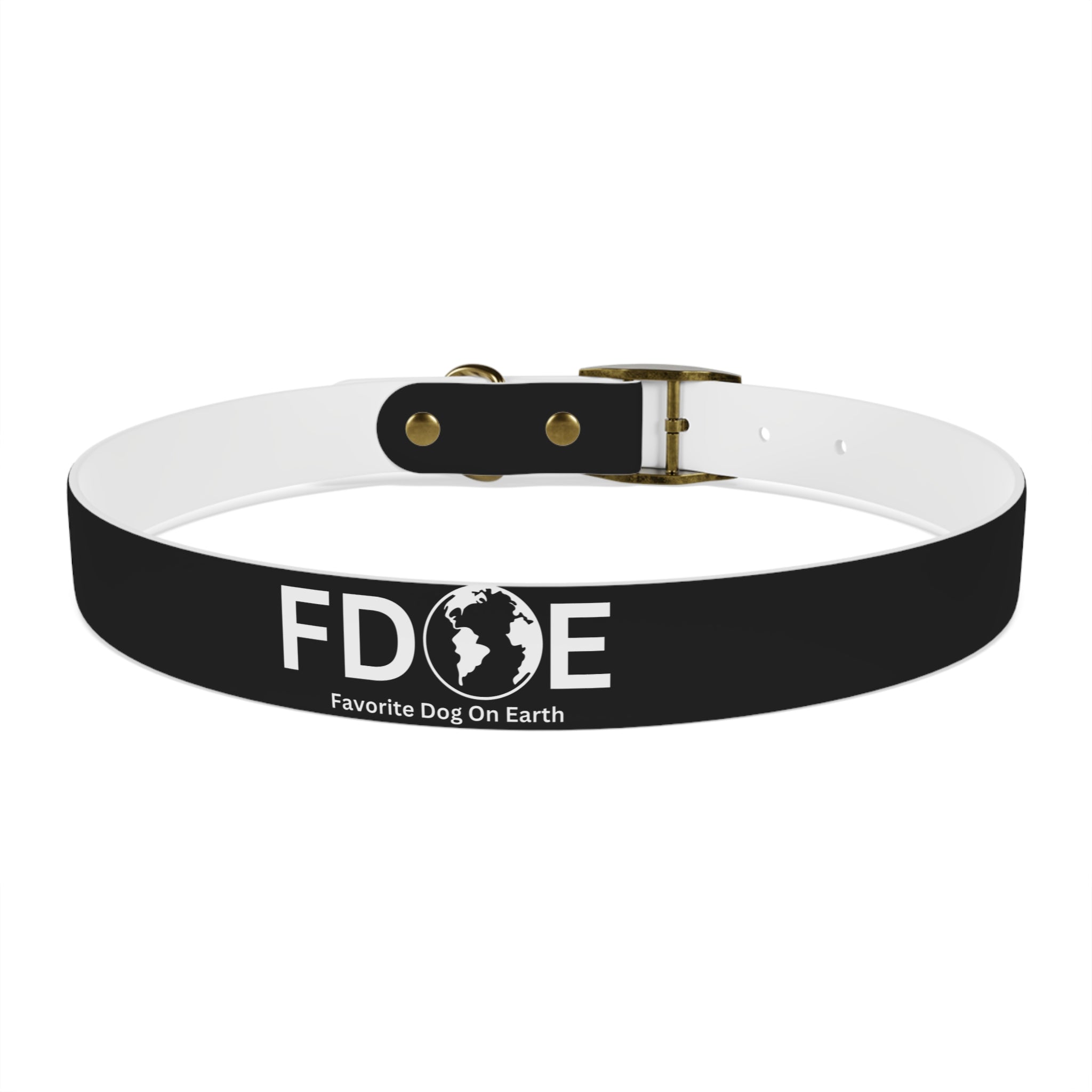 Favorite Dog On Earth (FDOE) Personalized Dog Collar - Customizable and Stylish Pet Accessory