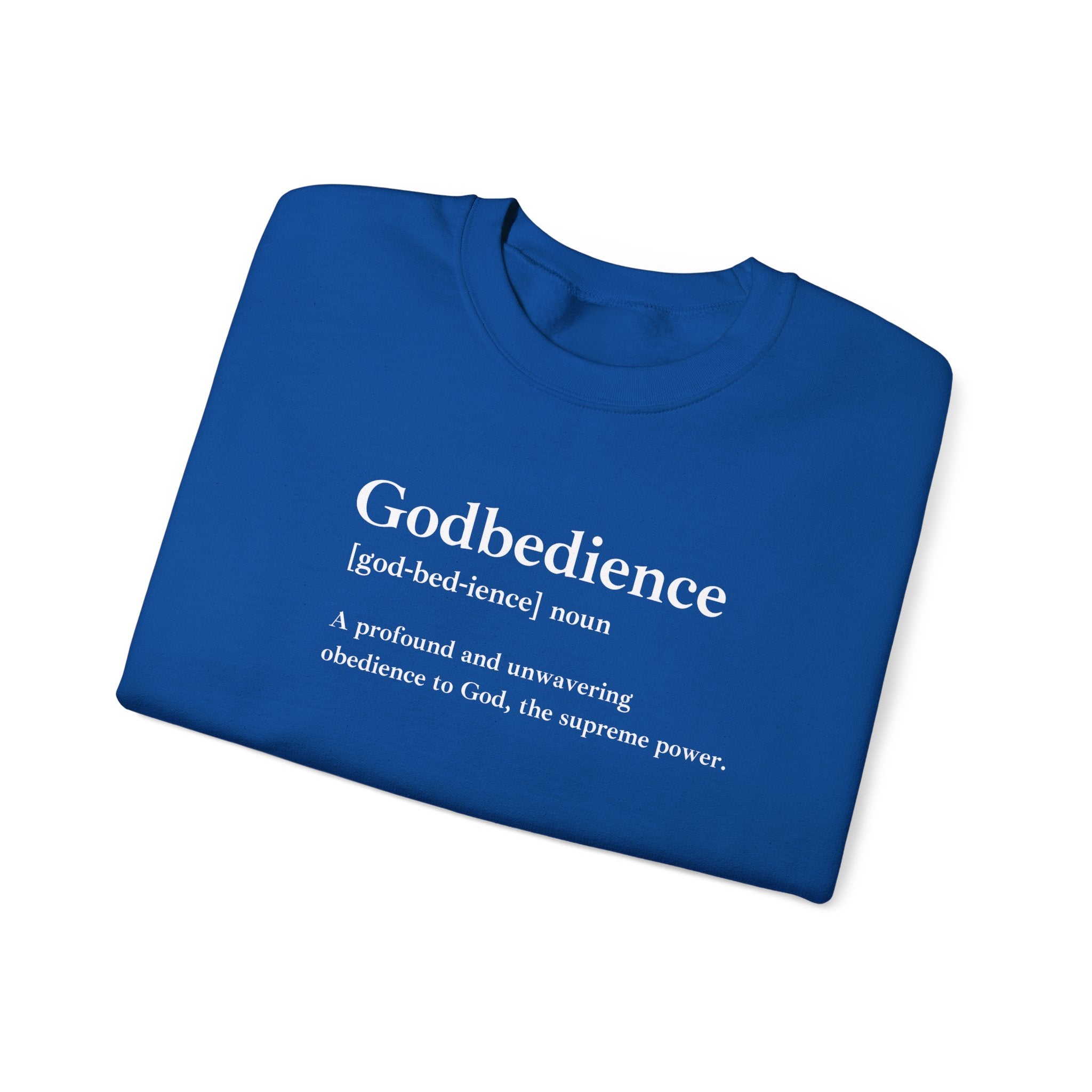 Godbedience Unisex Heavy Blend™ Crewneck Sweatshirt | Comfortable & Durable Everyday Wear