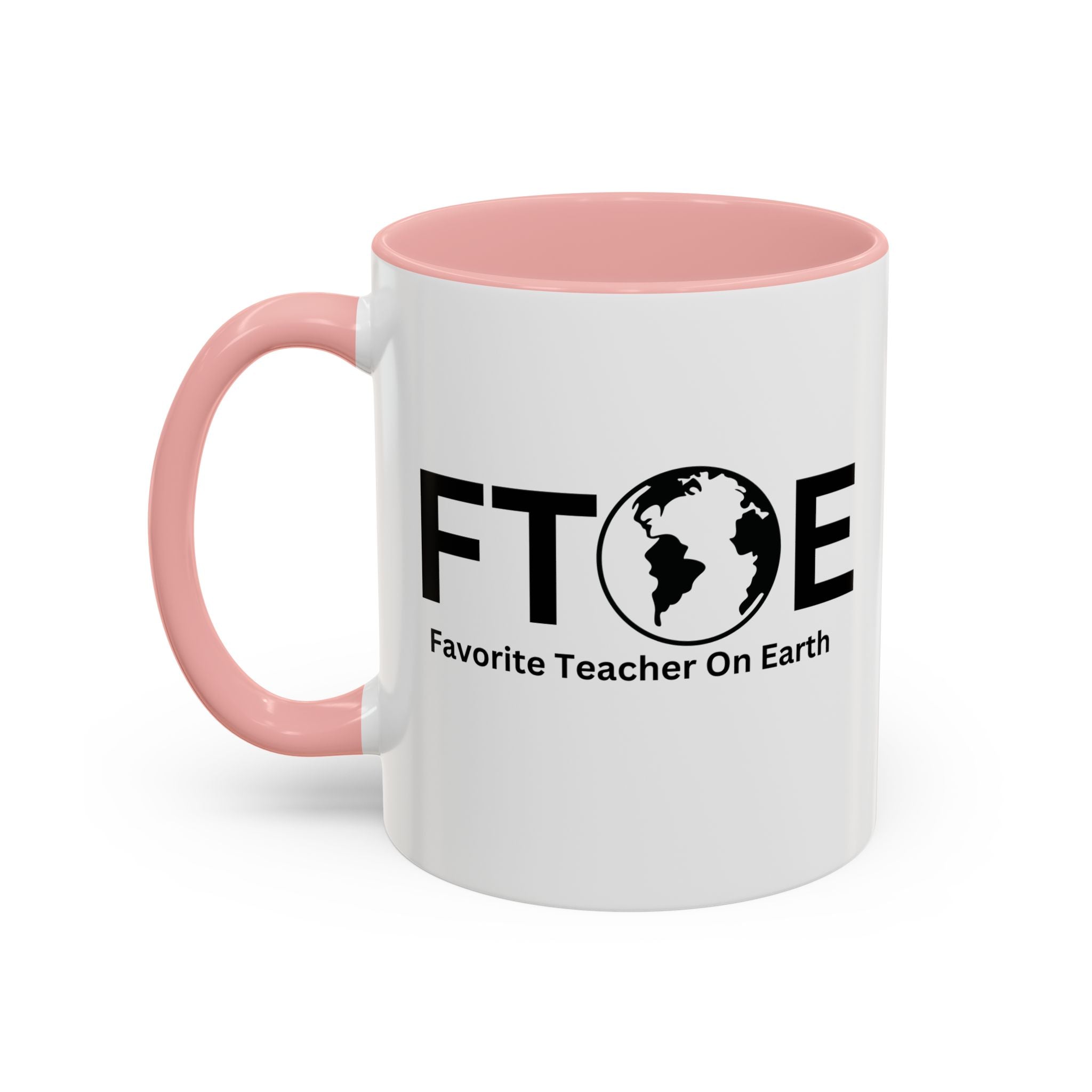Favorite Teacher On Earth (FTOE) Accent Coffee Mug (11oz, 15oz)