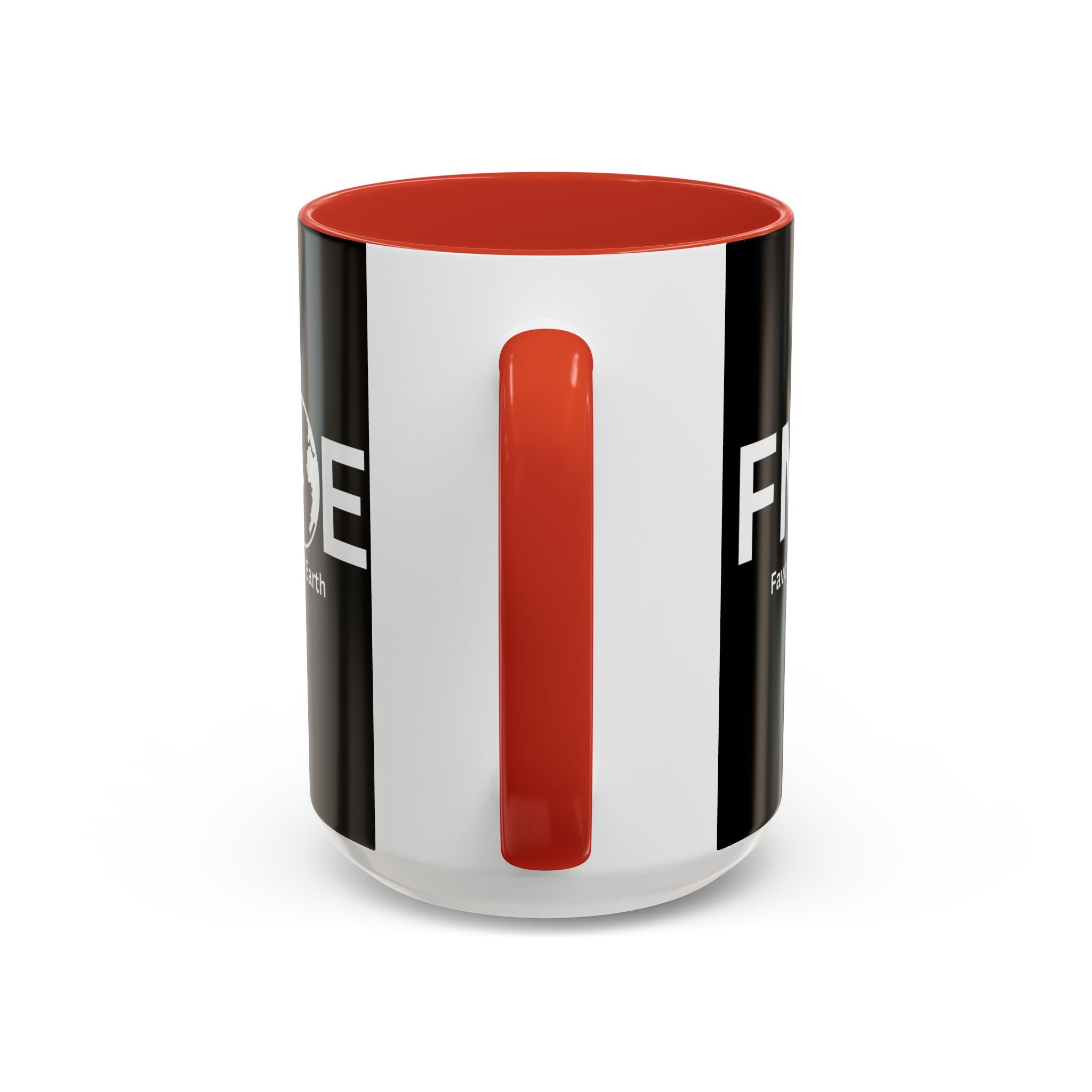 Favorite Mom On Earth (FMOE) Accent Coffee Mug (11oz, 15oz)