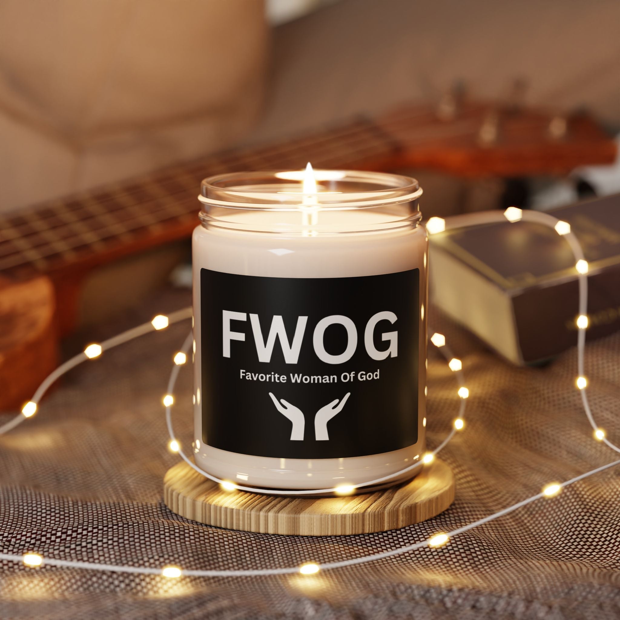 Favorite Woman of God (FWOG) Scented Soy Candle - 9oz Natural Wax Candle with Custom Label