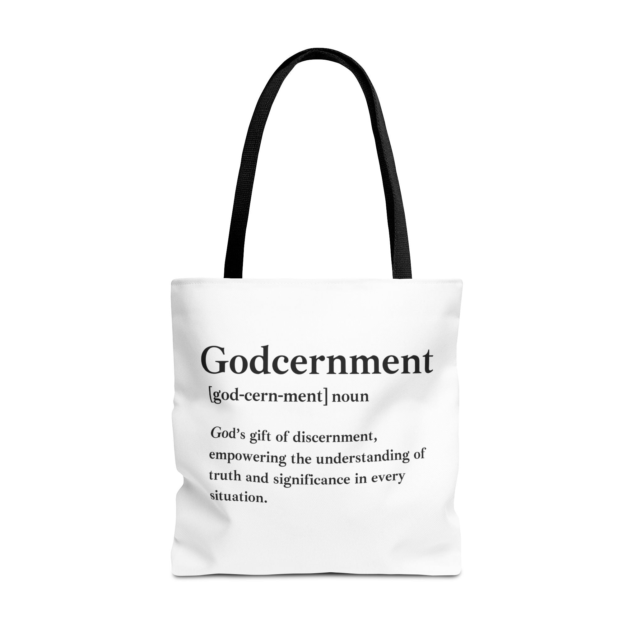 Godcernment Tote Bag - Custom Printed Stylish and Functional Tote