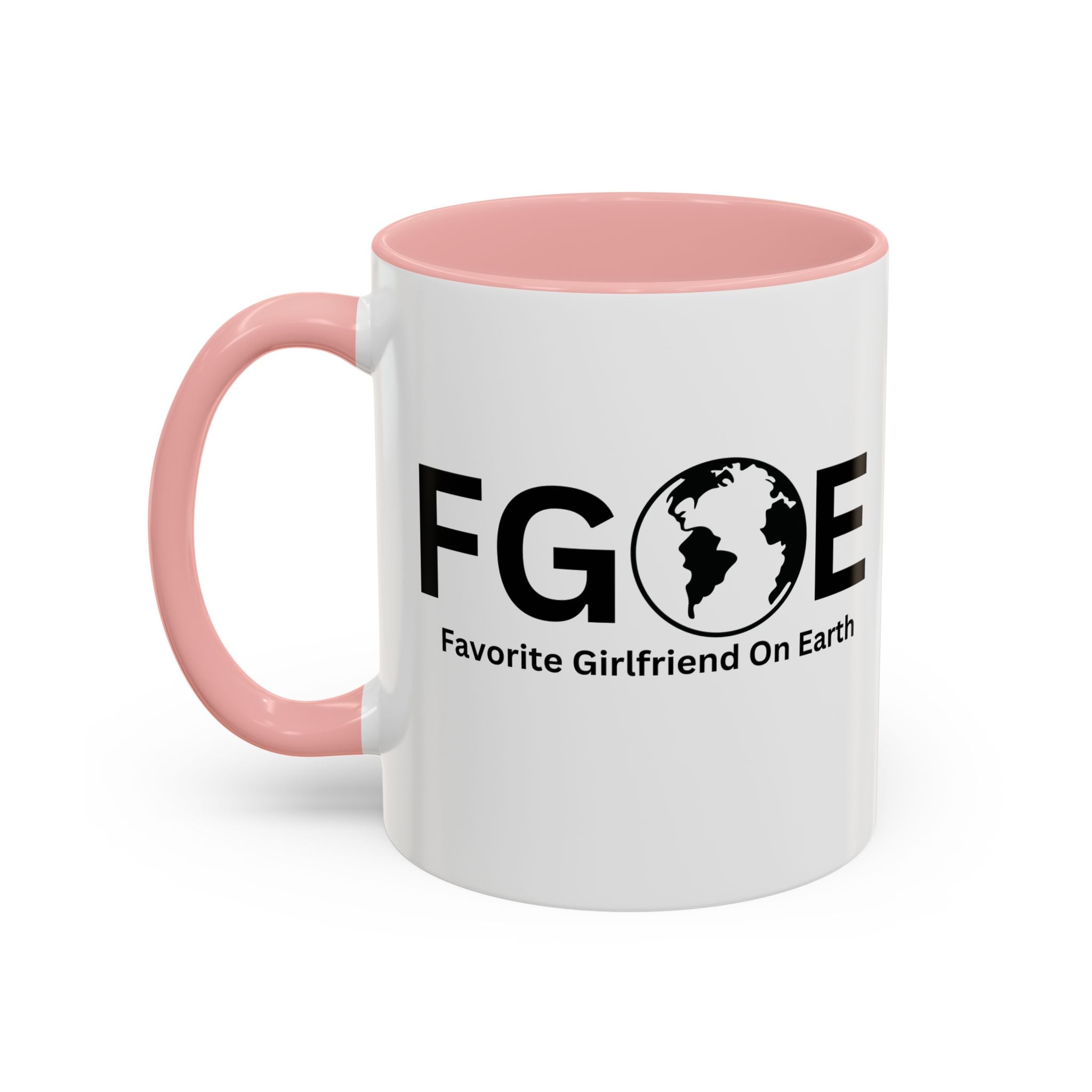 Favorite Girlfriend On Earth (FGOE) Accent Coffee Mug (11oz, 15oz)