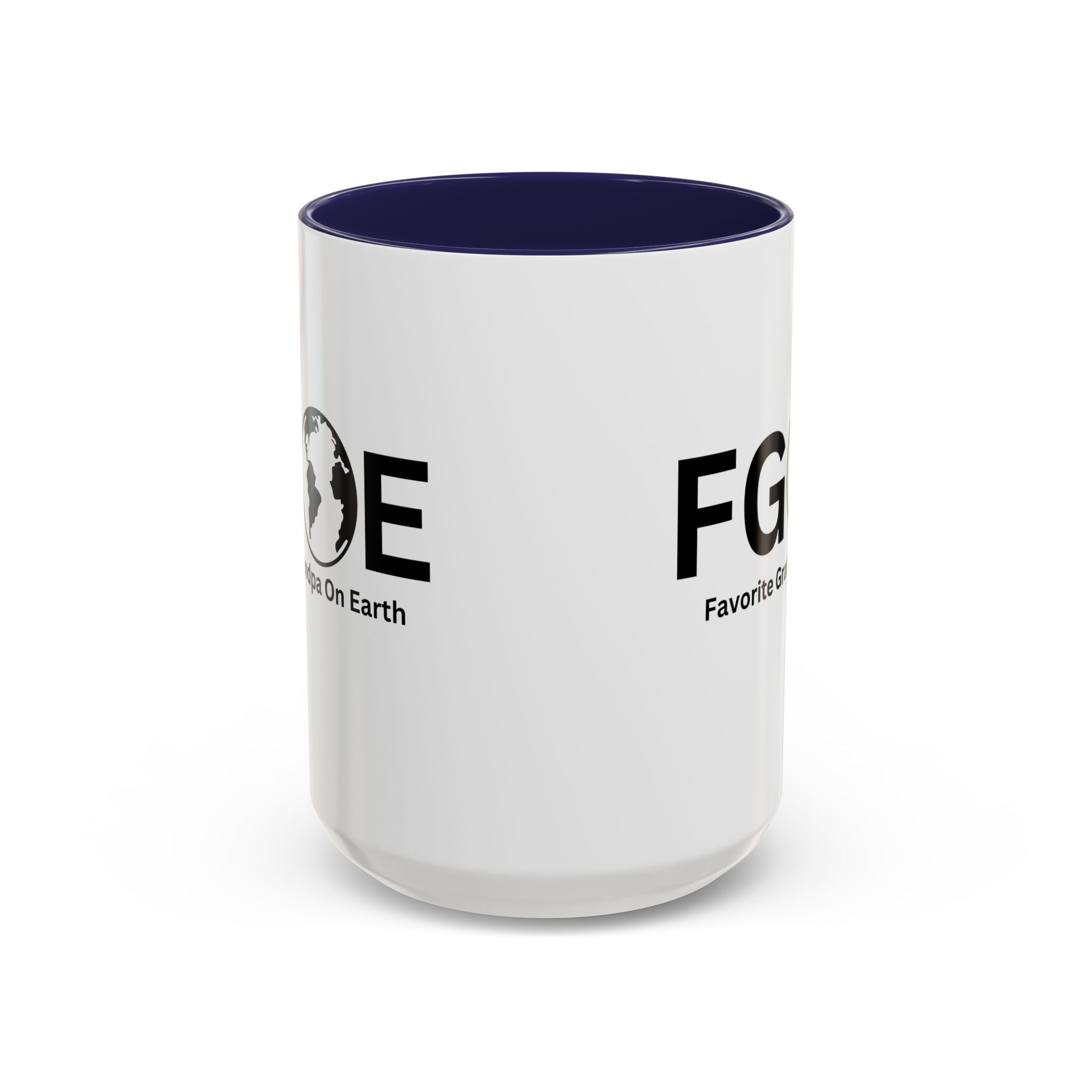 Favorite Grandpa On Earth (FGOE) Accent Coffee Mug (11oz, 15oz)