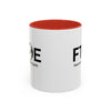 Favorite Teacher On Earth (FTOE) Accent Coffee Mug (11oz, 15oz)