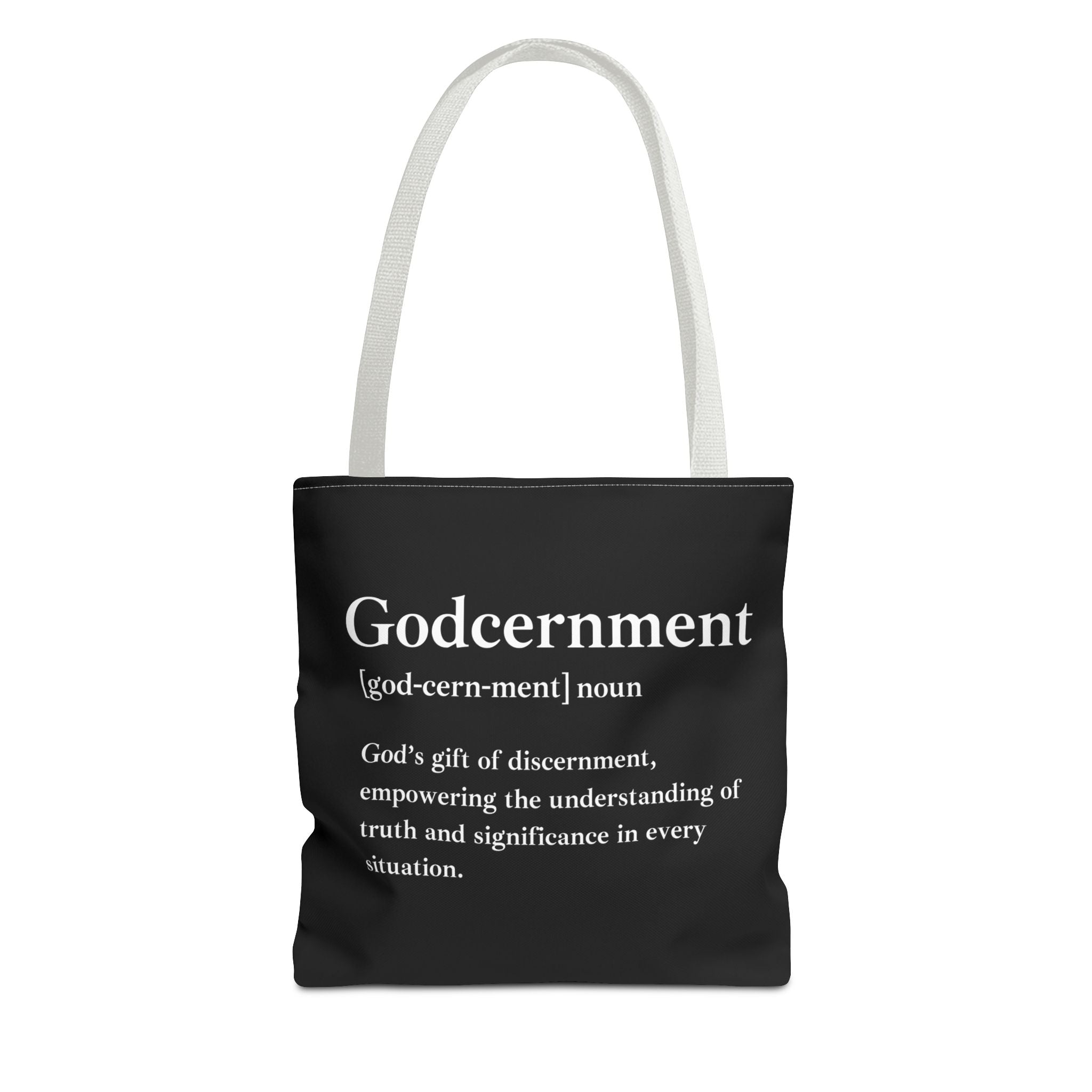 Godcernment Tote Bag - Custom Printed Stylish and Functional Tote