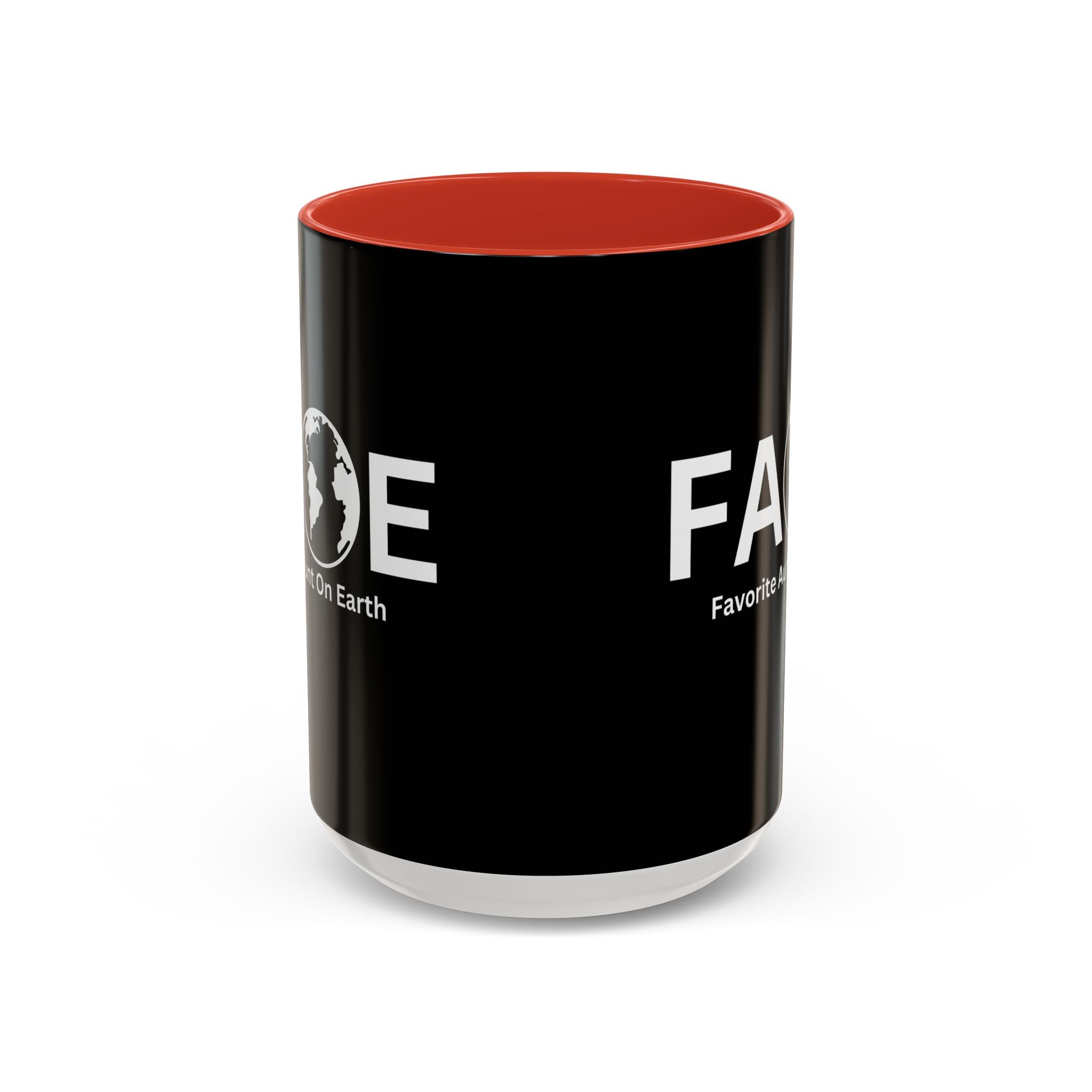 Favorite Aunt On Earth (FAOE) Accent Coffee Mug (11oz, 15oz)